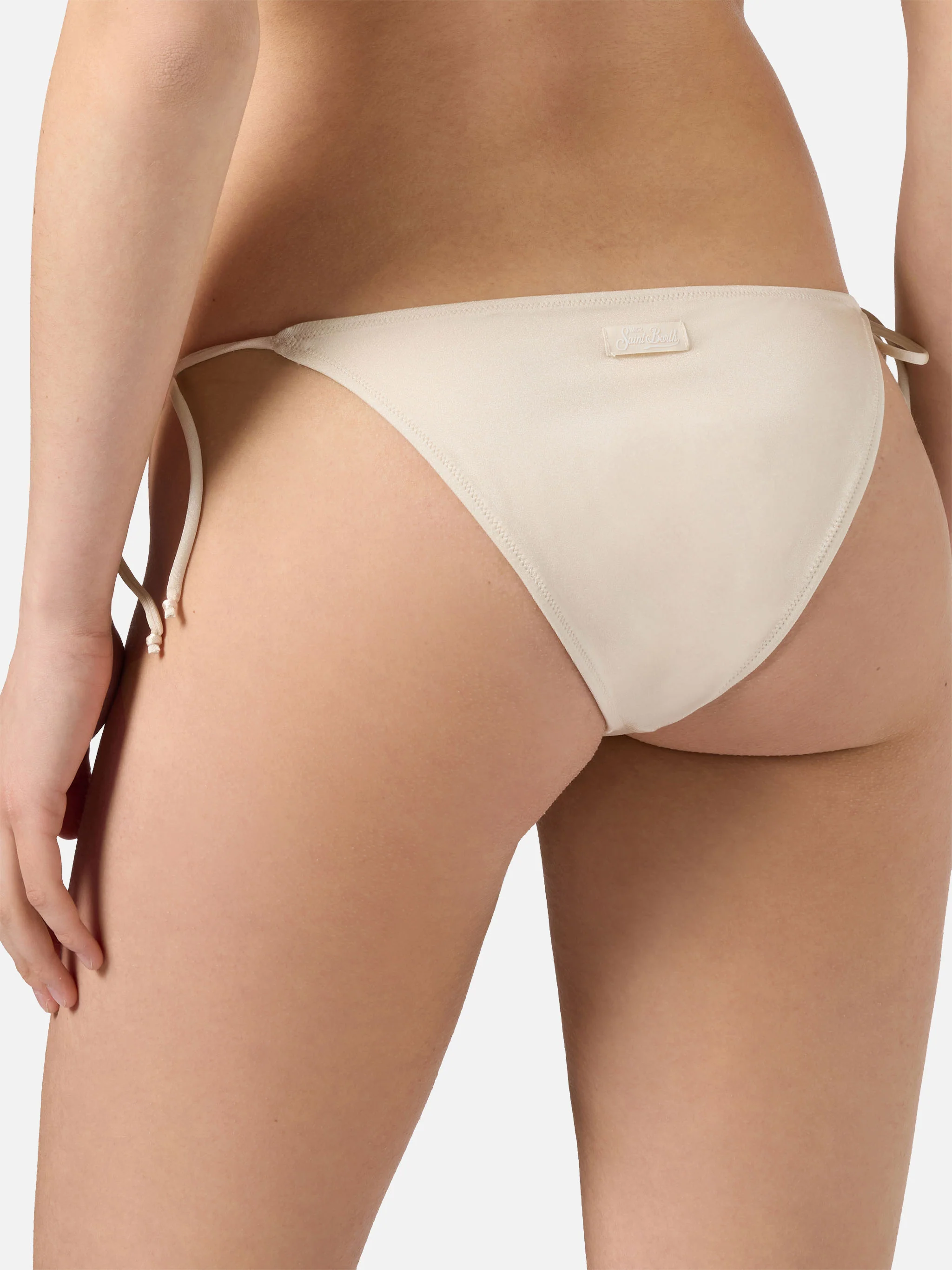 Bikini Leah Teen in tessuto glossy finish con strass zebrati - Image 5
