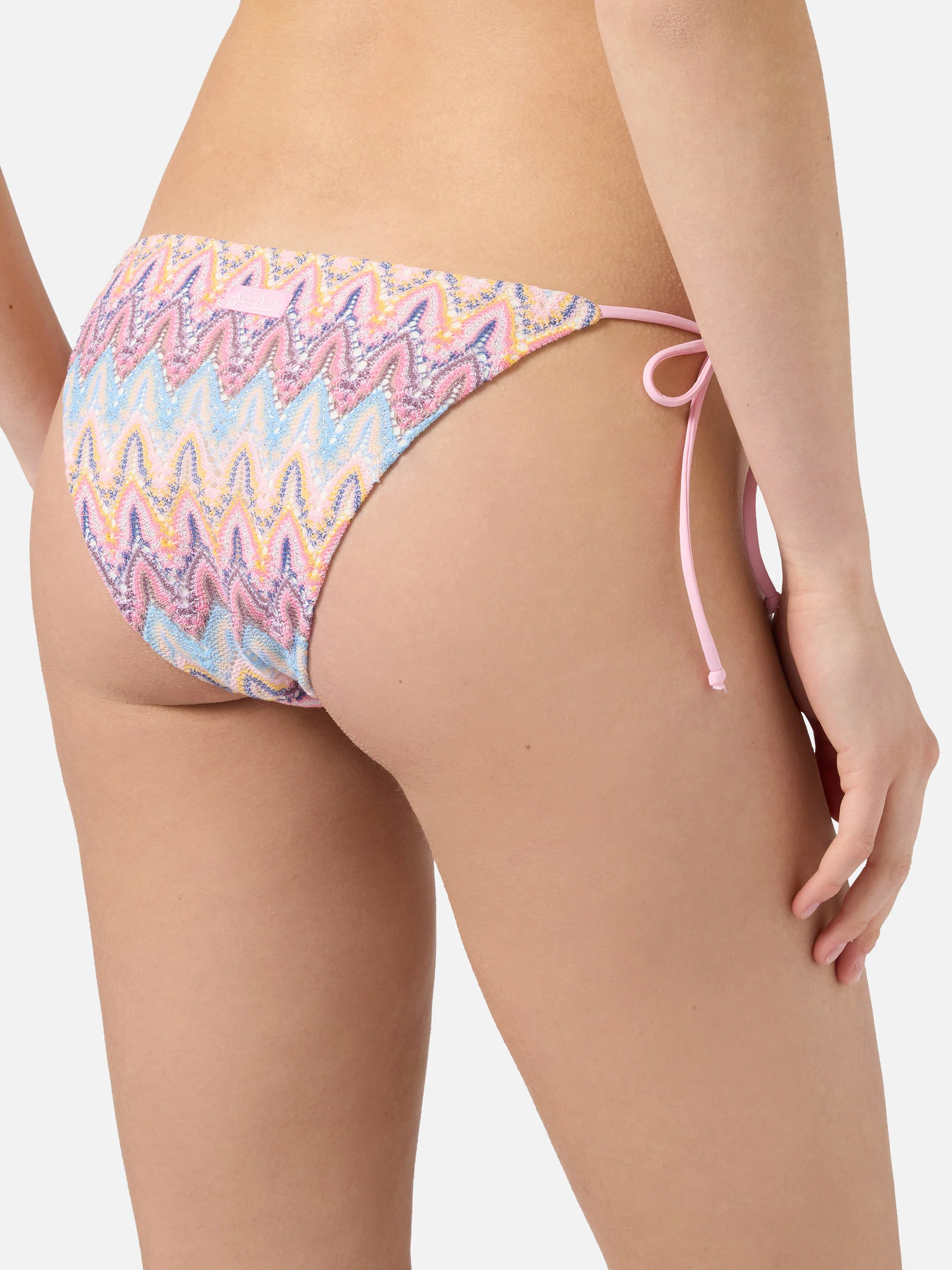 Bikini Leah Teen in raschel multicolor nei toni del rosa - Image 5