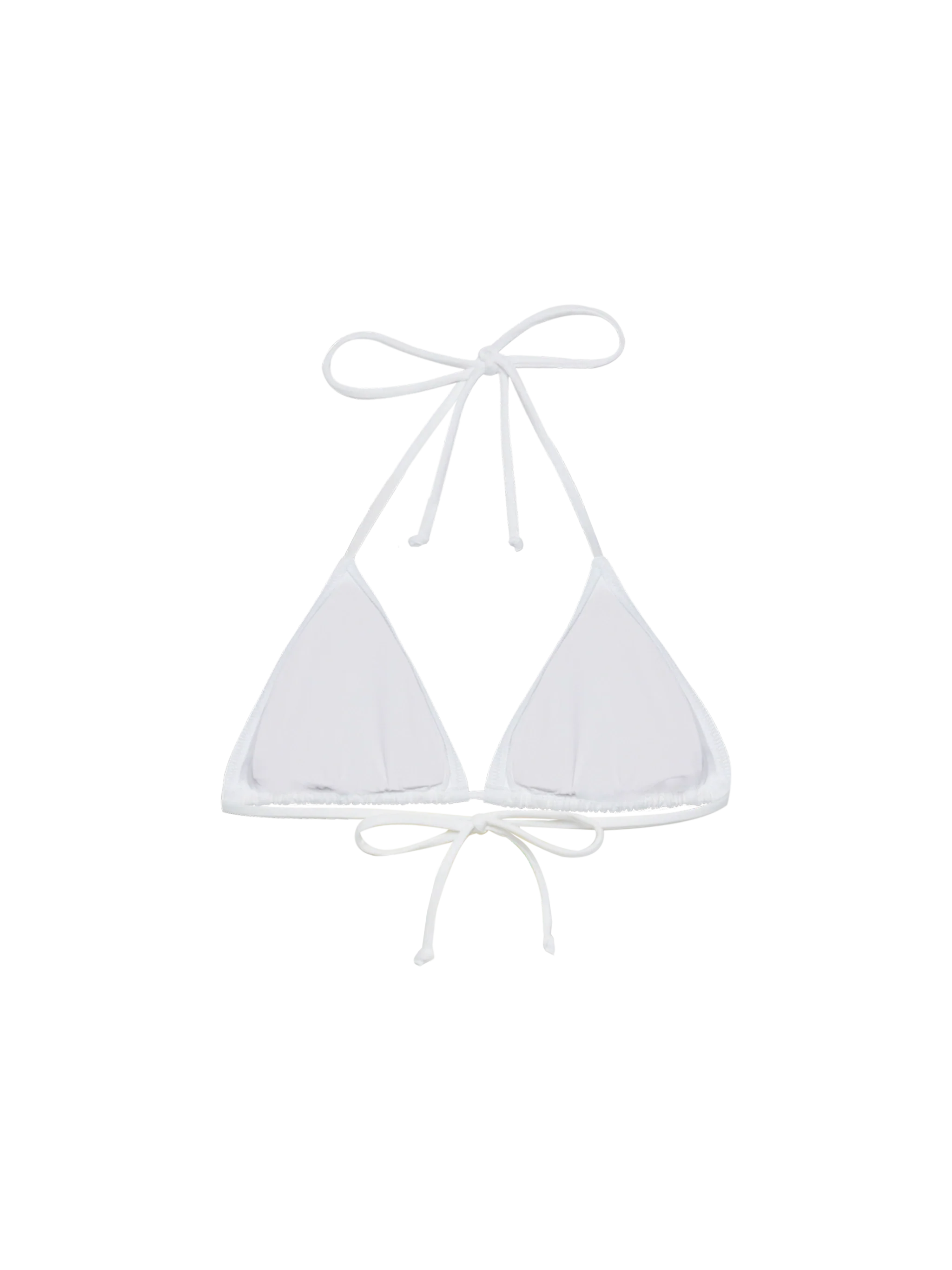 Leah top bikini triangolo bianco - Image 2