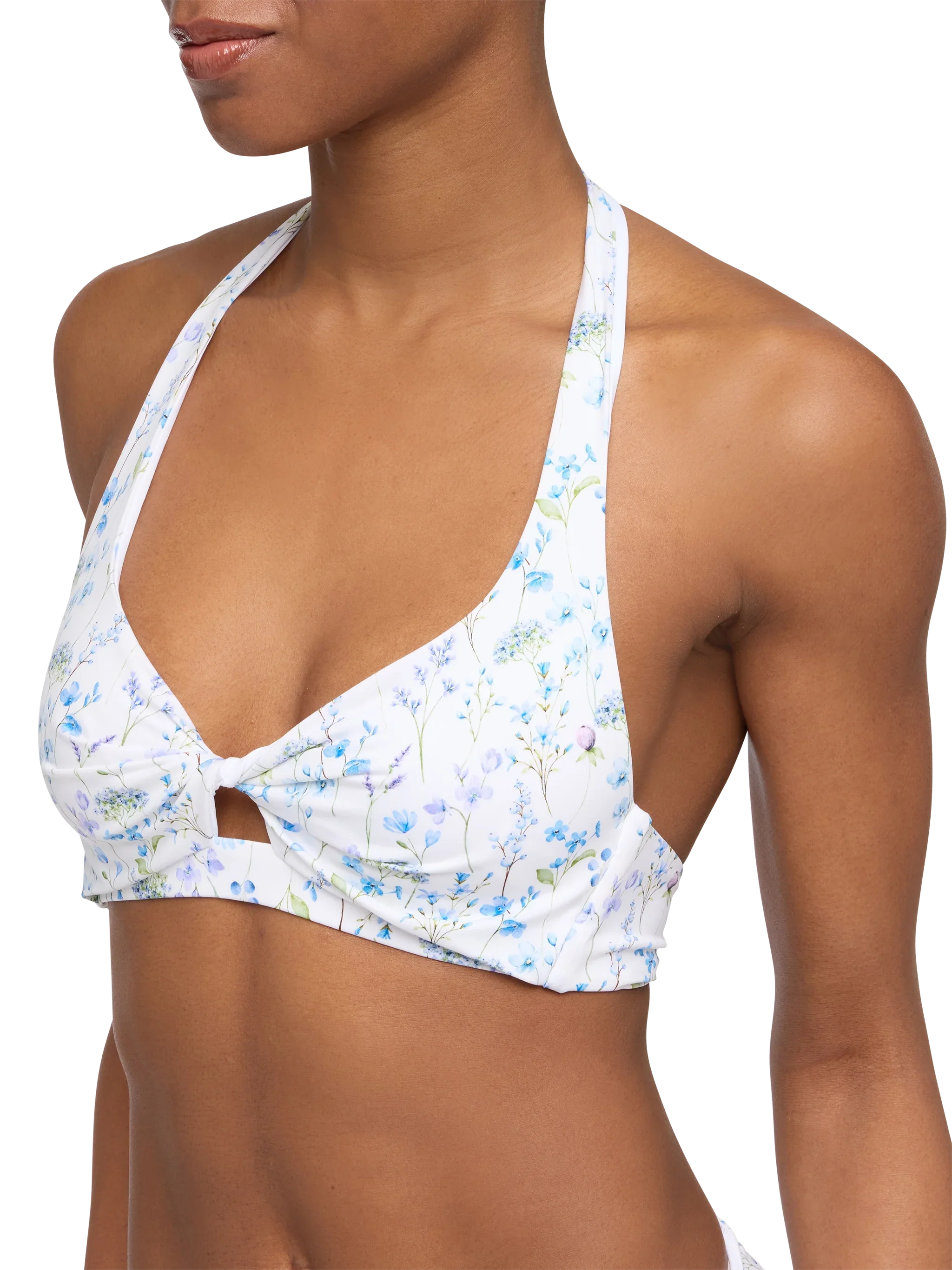 Top bralette triangolo con stampa floreale Leda - Image 3