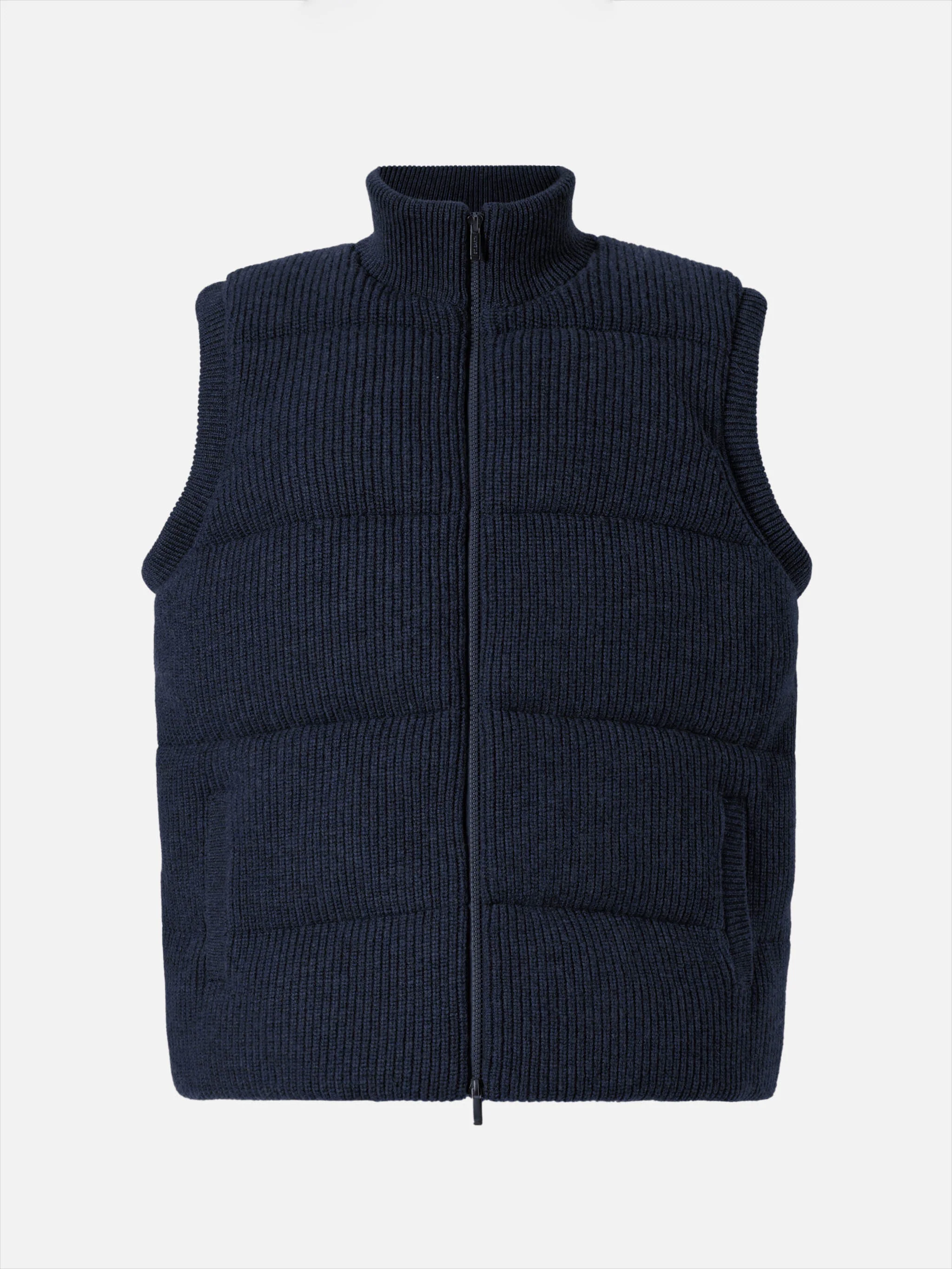 Gilet imbottito Leeds Knit blu - Image 7