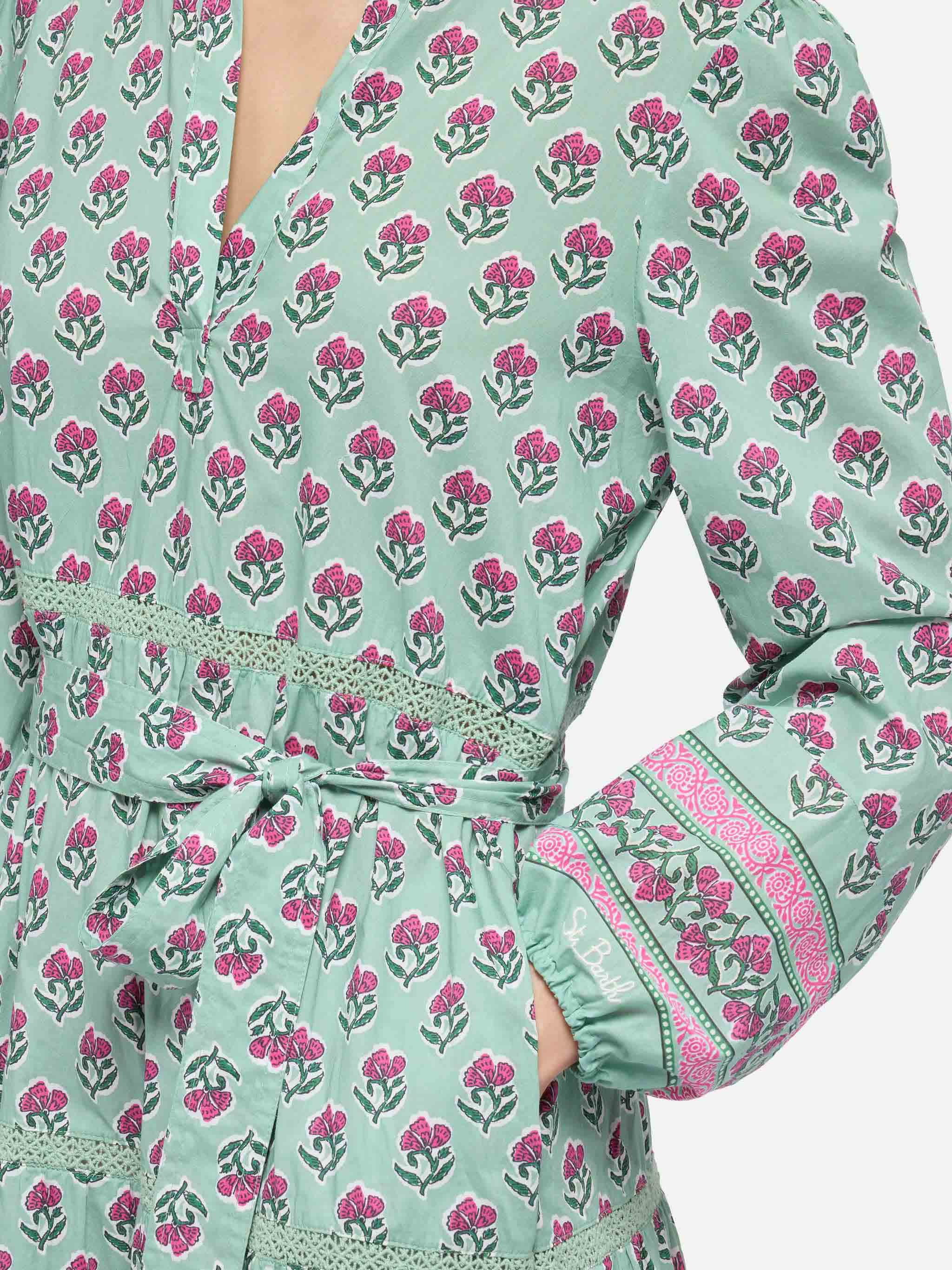 Abito maxi in cotone con stampa floreale Leyde - Image 2