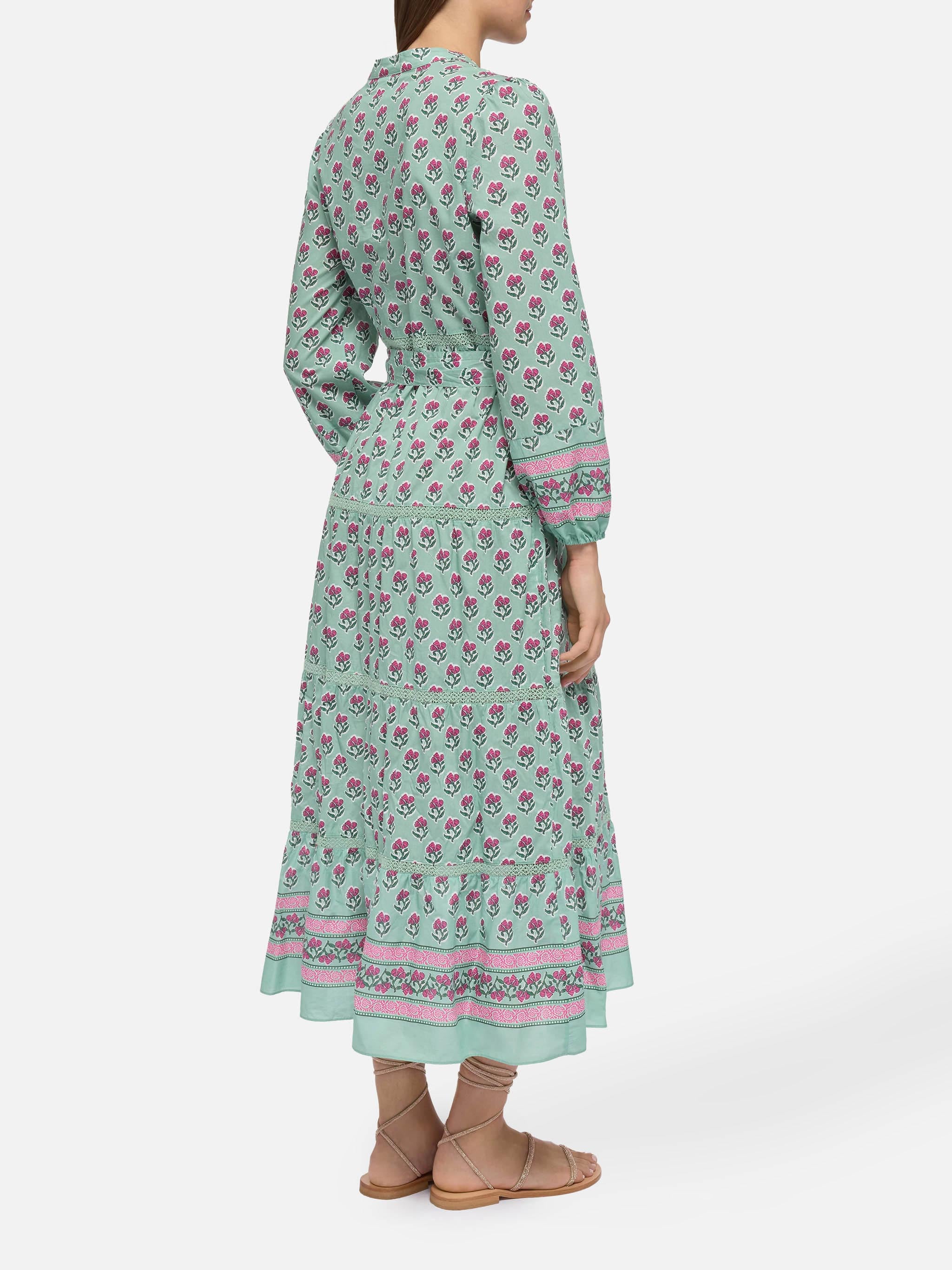 Abito maxi in cotone con stampa floreale Leyde - Image 3