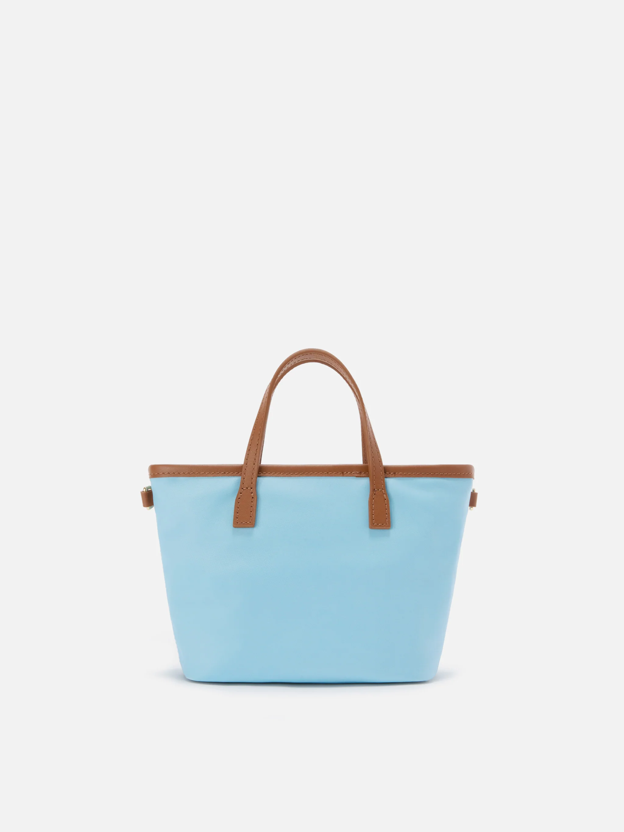 Borsa City mini in nylon azzurra - Image 4