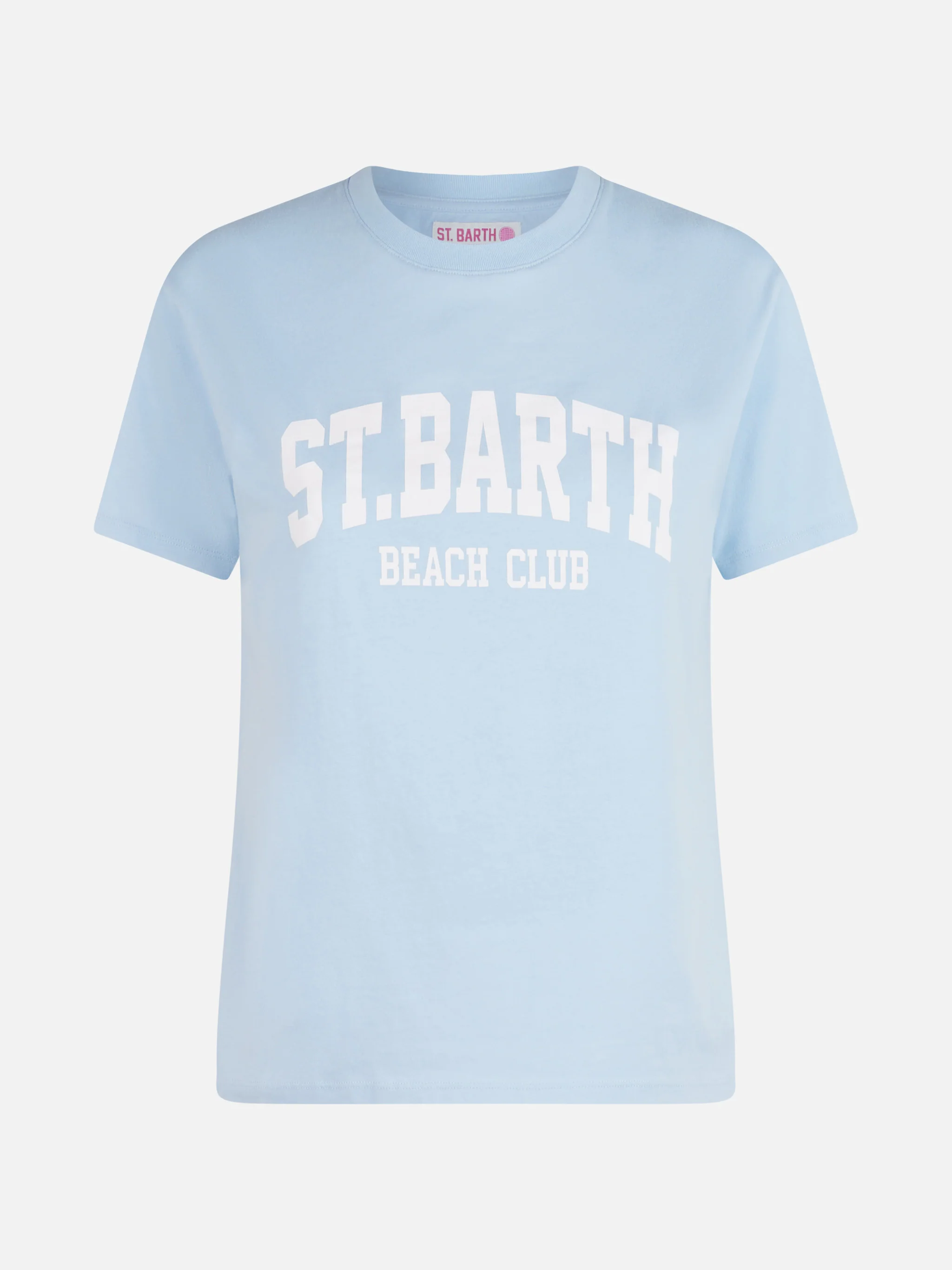 T-shirt Emilie in cotone con stampa St. Barth Beach Club - Image 4