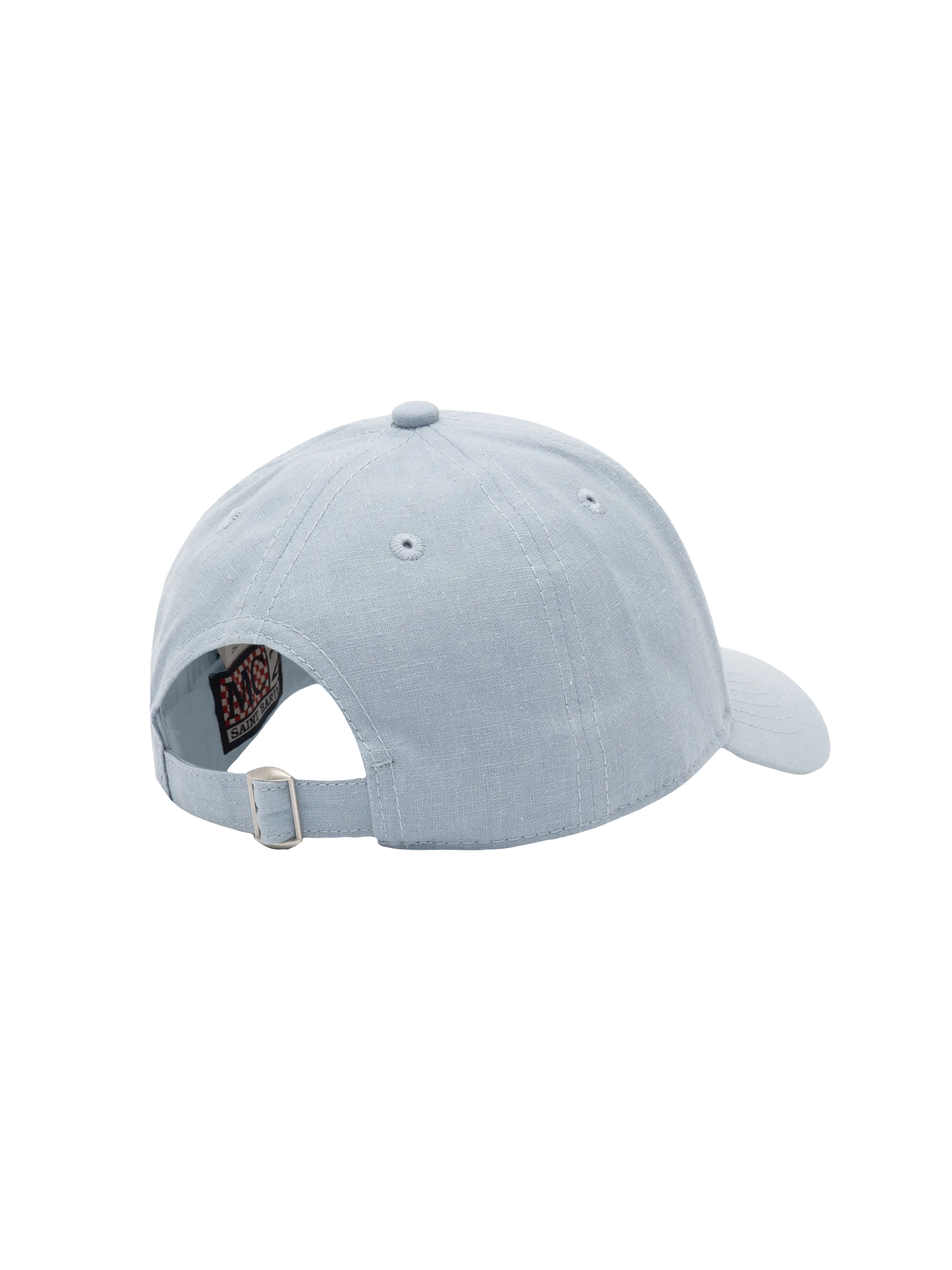 Cappellino da baseball Jr in lino azzurro con ricamo Saint Barth - Image 3