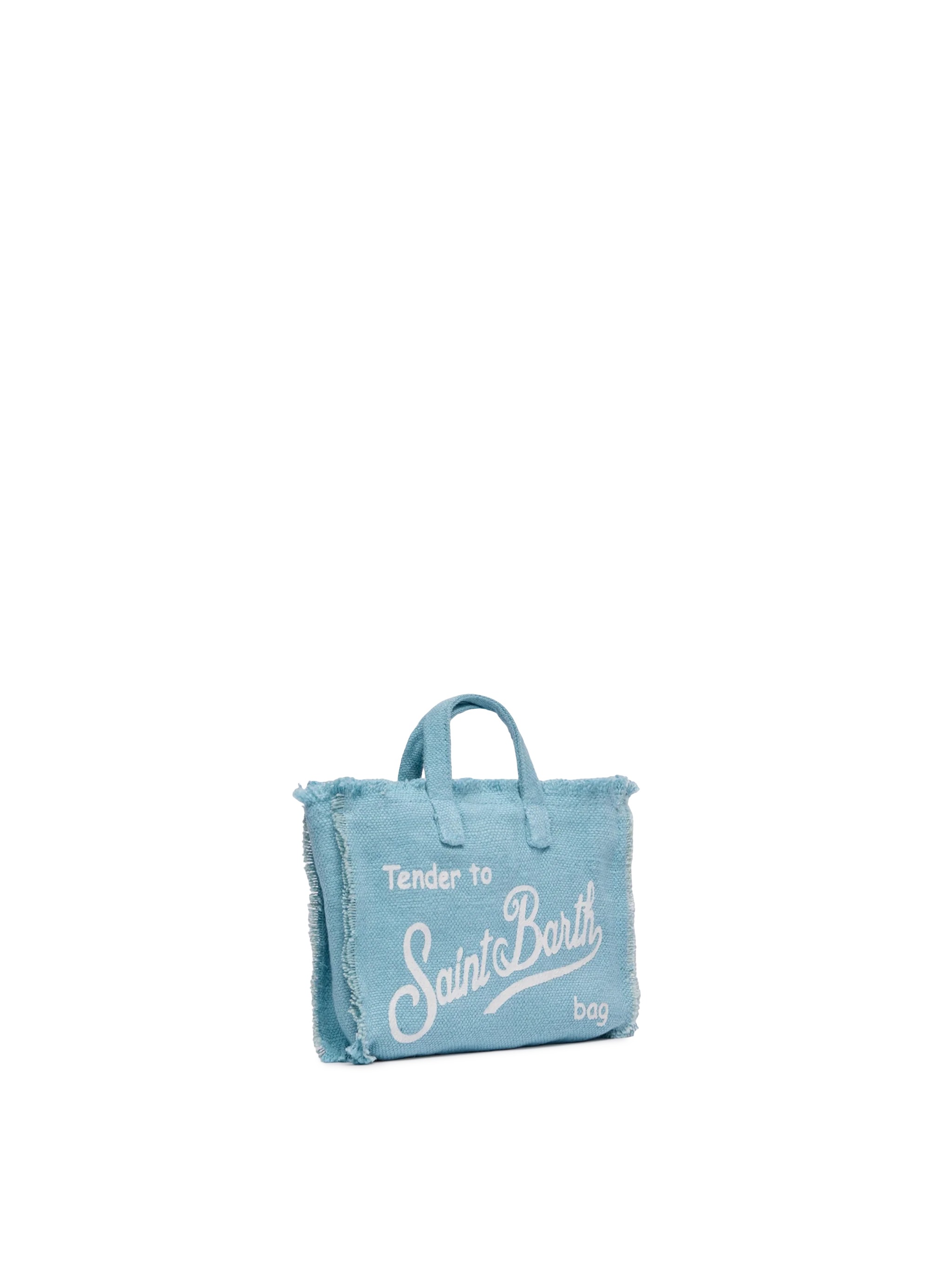 Phone Bag in lino azzurro - Image 4