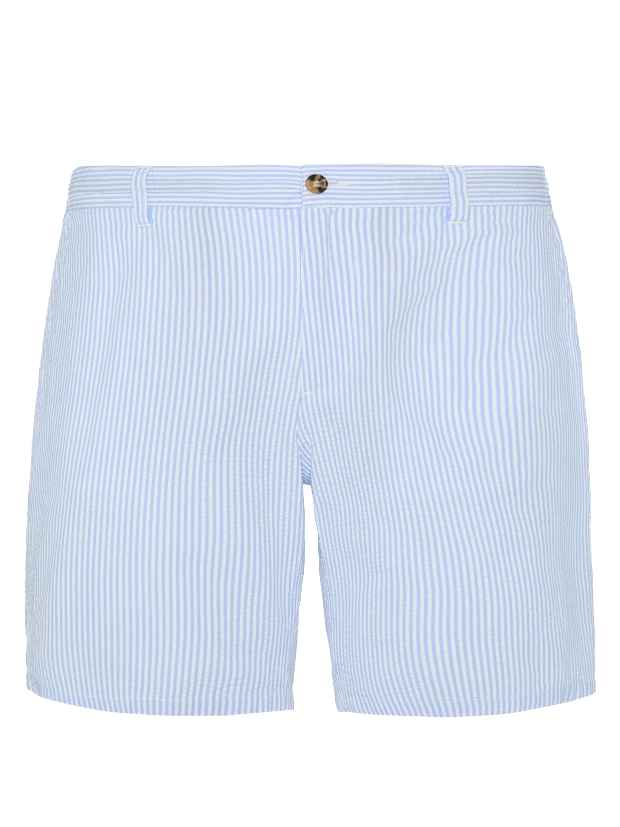 Bermuda Ischia in cotone a righe azzurro chiaro - Image 4