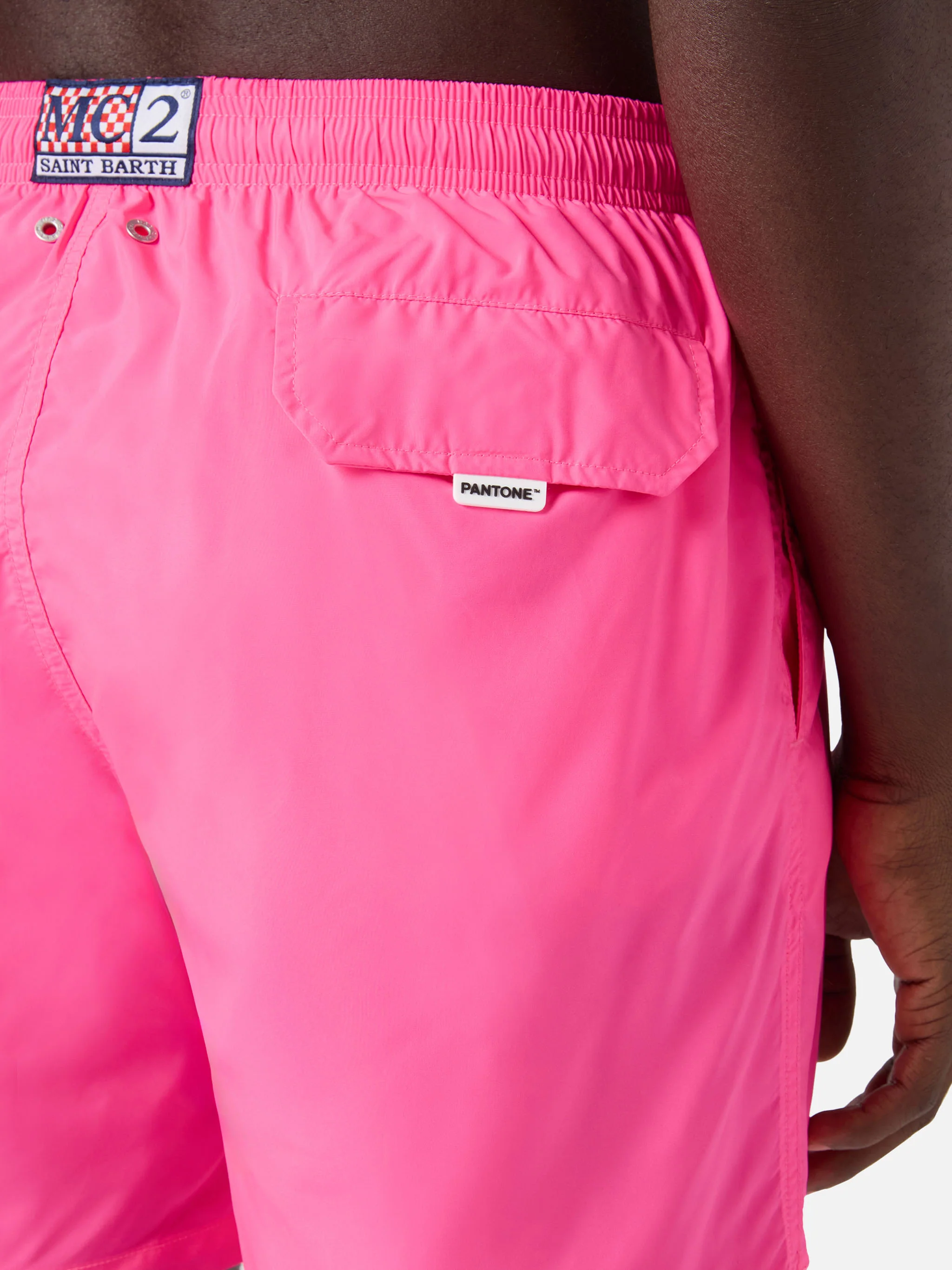 Costume mare Lighting Pantone rosa fluo tinta unita | Special Edition - Image 6