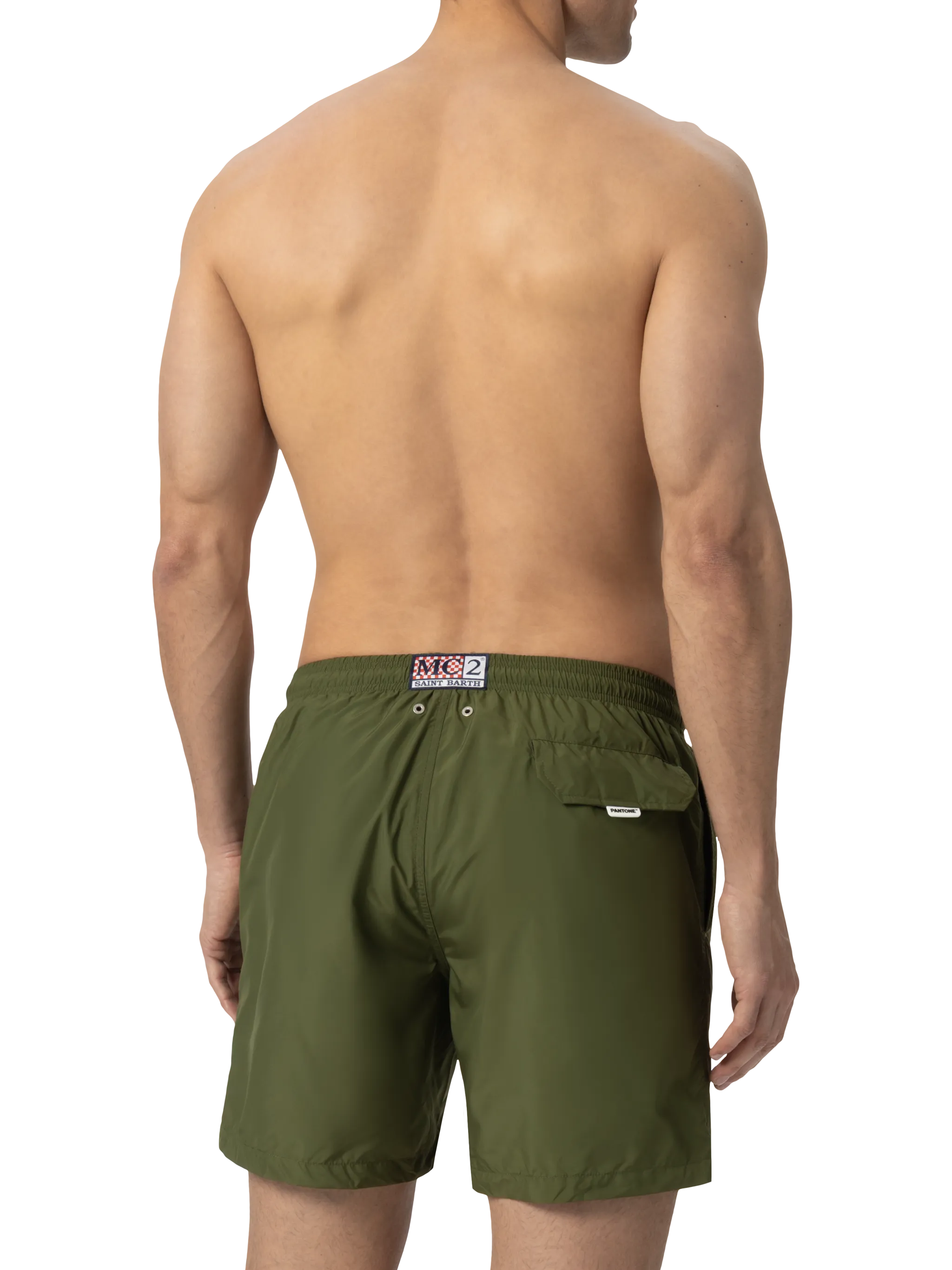 Costume mare Lighting Pantone in tessuto leggero verde militare | PANTONE® SPECIAL EDITION - Image 4