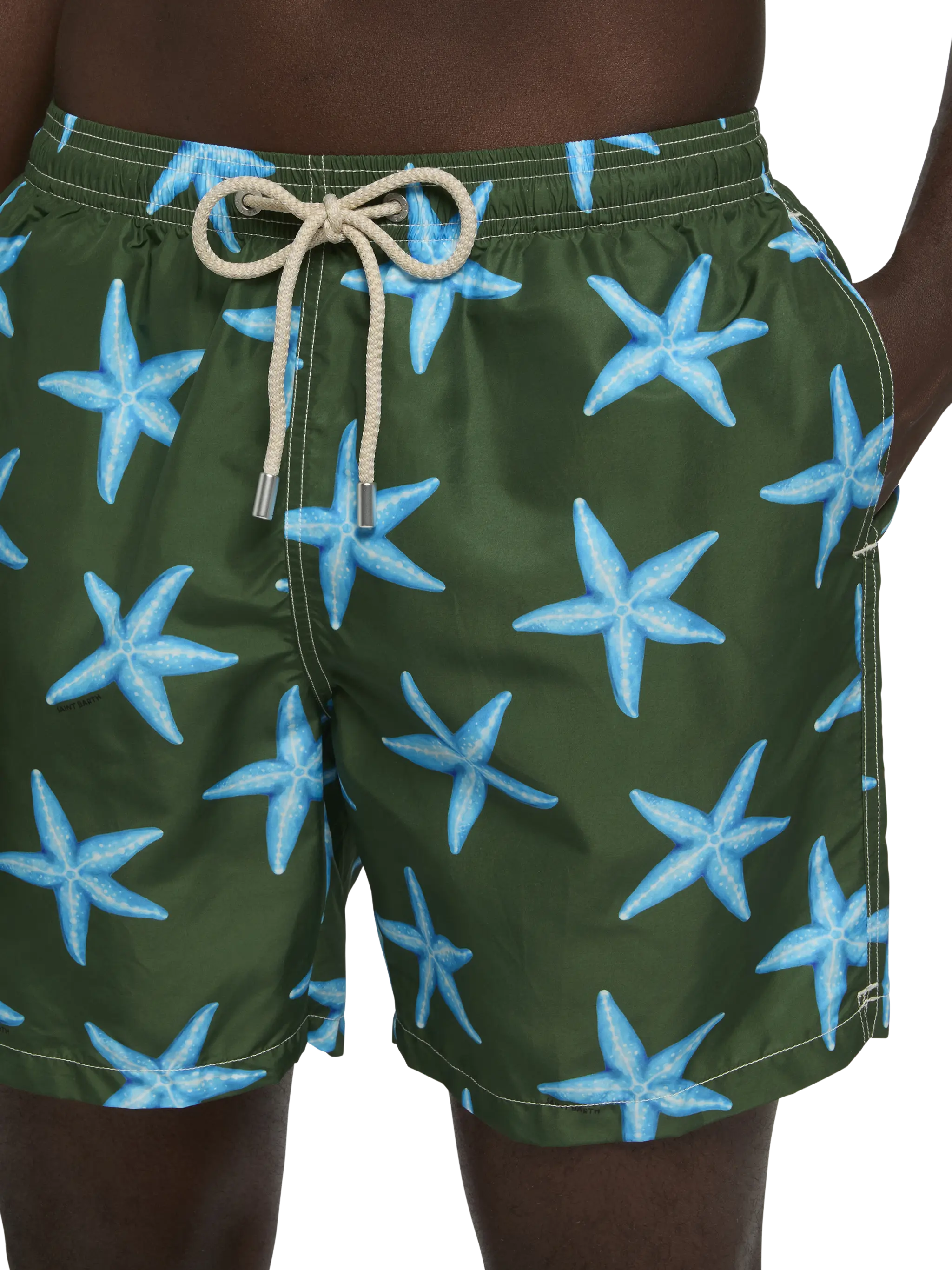 Costume mare Lighting in tessuto leggero con stampa stelle marine - Image 4