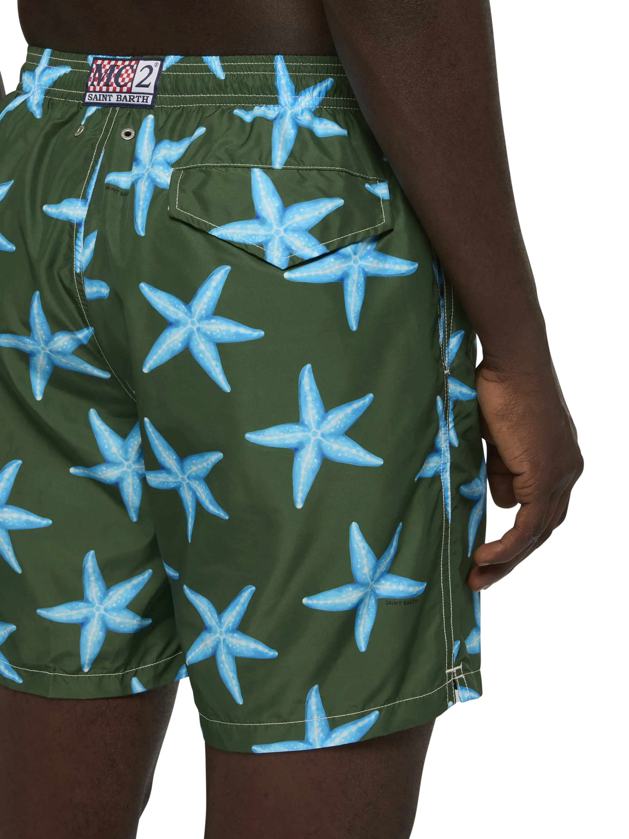 Costume mare Lighting in tessuto leggero con stampa stelle marine - Image 6