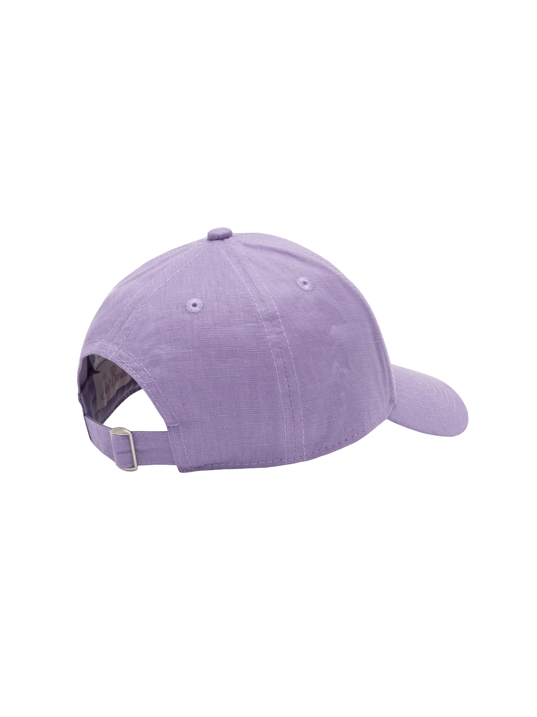 Cappellino da baseball Jr in lino lilla con ricamo Saint Barth - Image 3