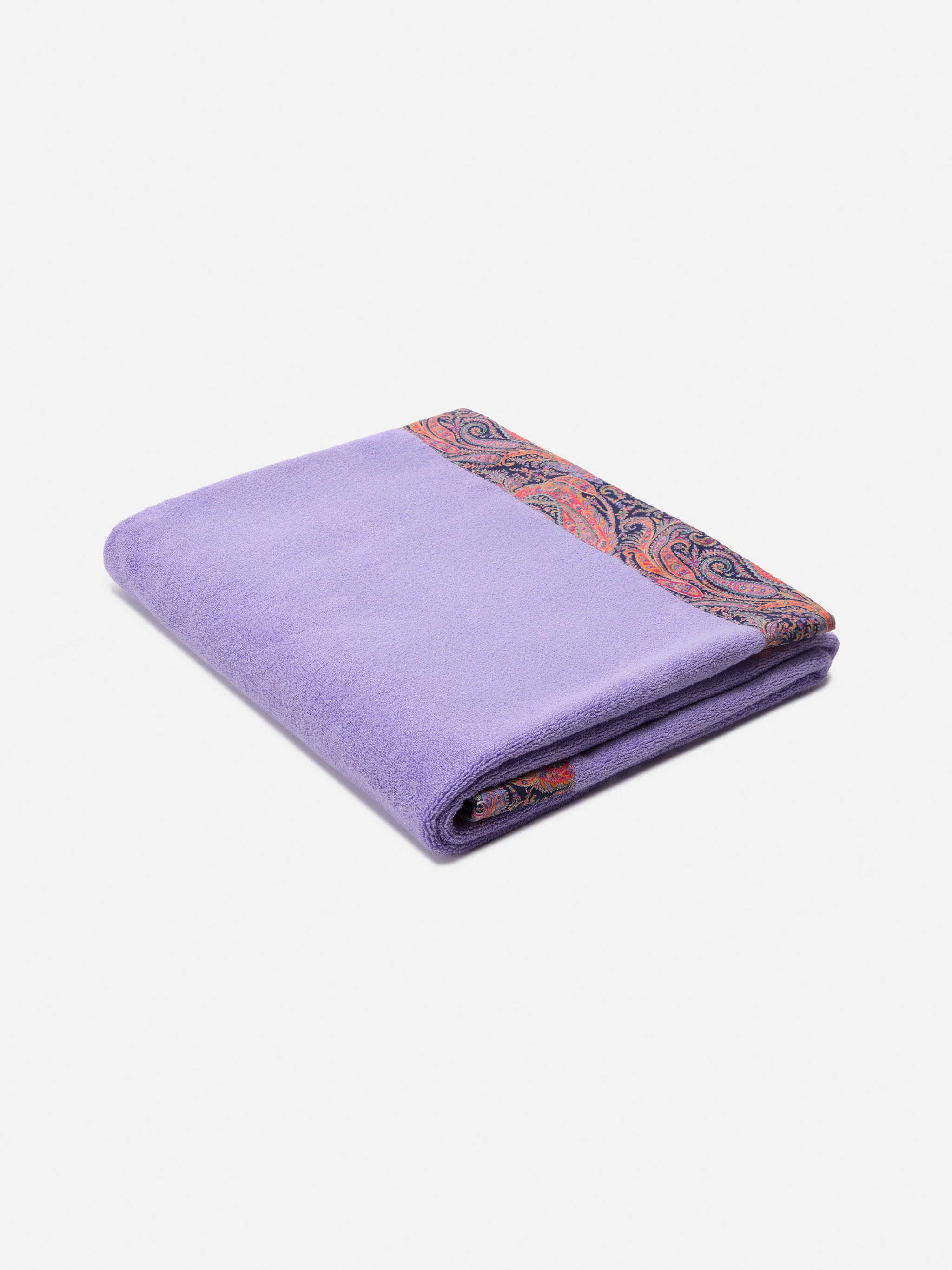 Telo mare lilla con cornice paisley | Made with Liberty fabric - Image 3