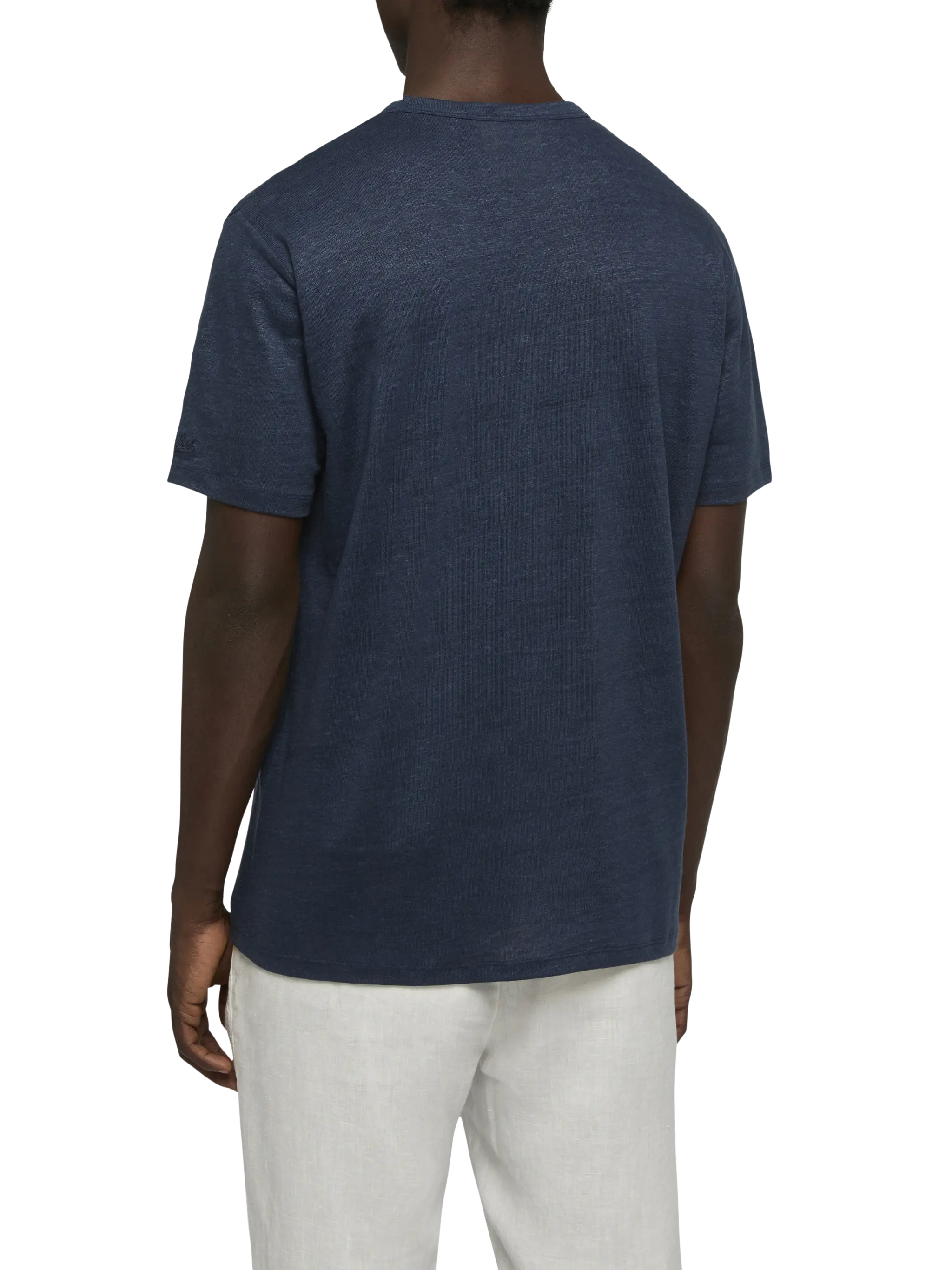 Tshirt Ecstasea in jersey di lino con taschino stampato e ricamato - Image 4