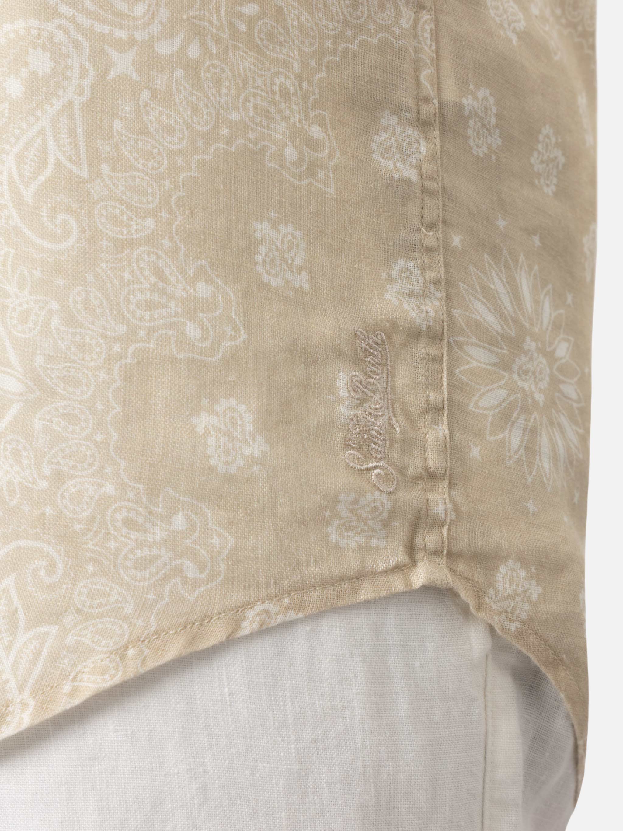Camicia Pamplona in lino con stampa bandana - Image 2