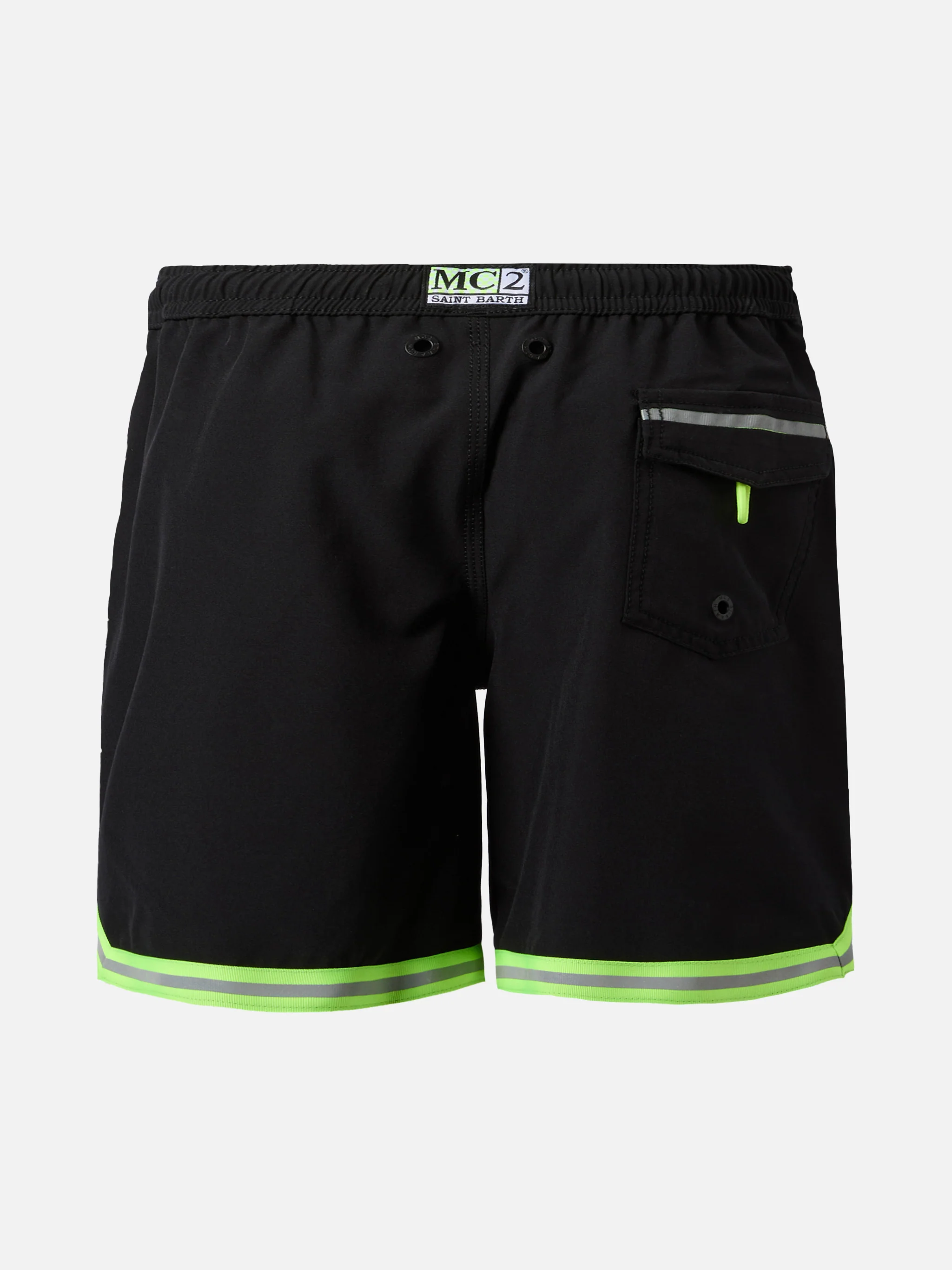 Costume mare lungo Malibu Jr in nero - Image 2
