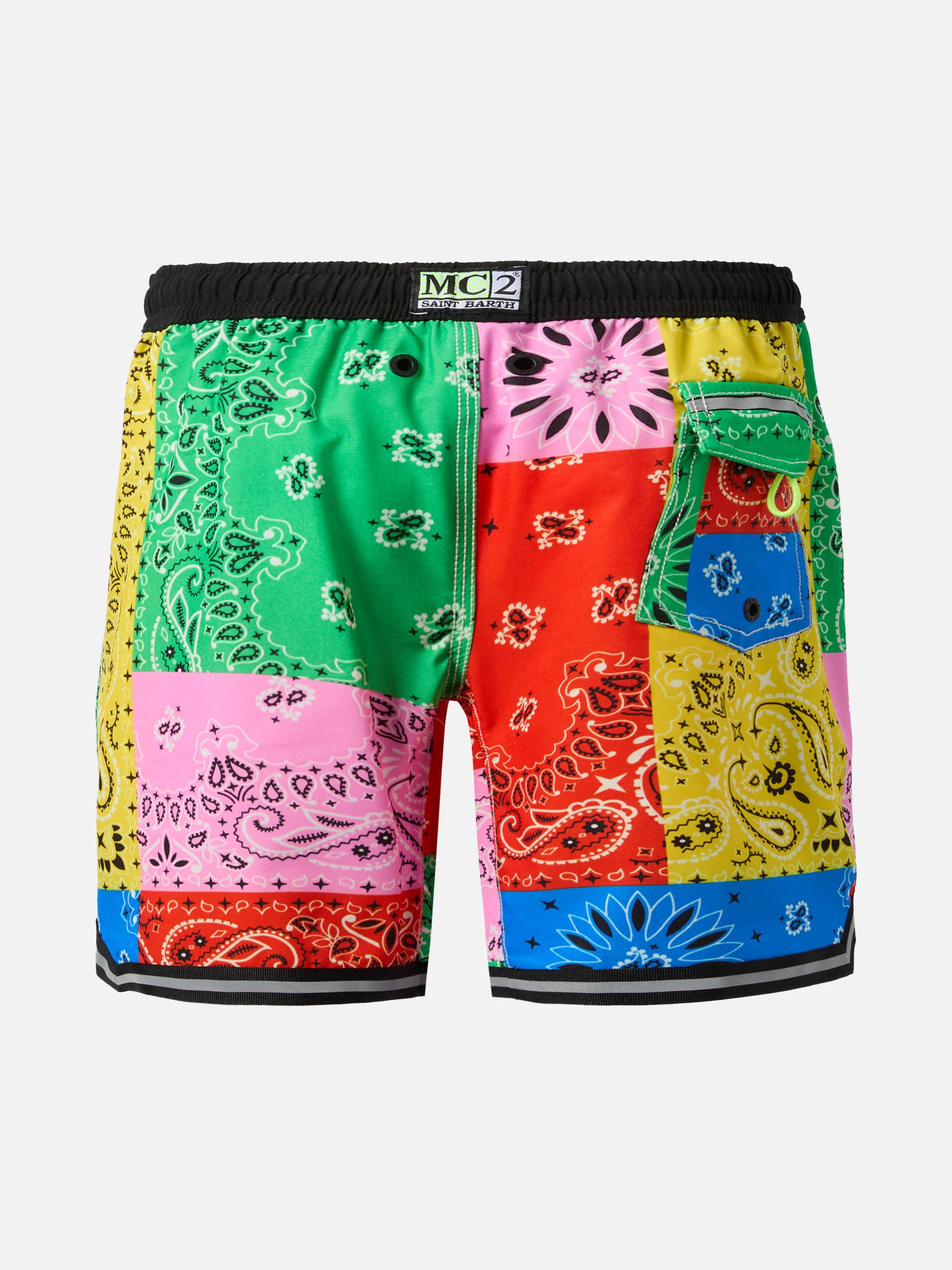 Costume mare lungo Malibu Jr con stampa bandana - Image 2