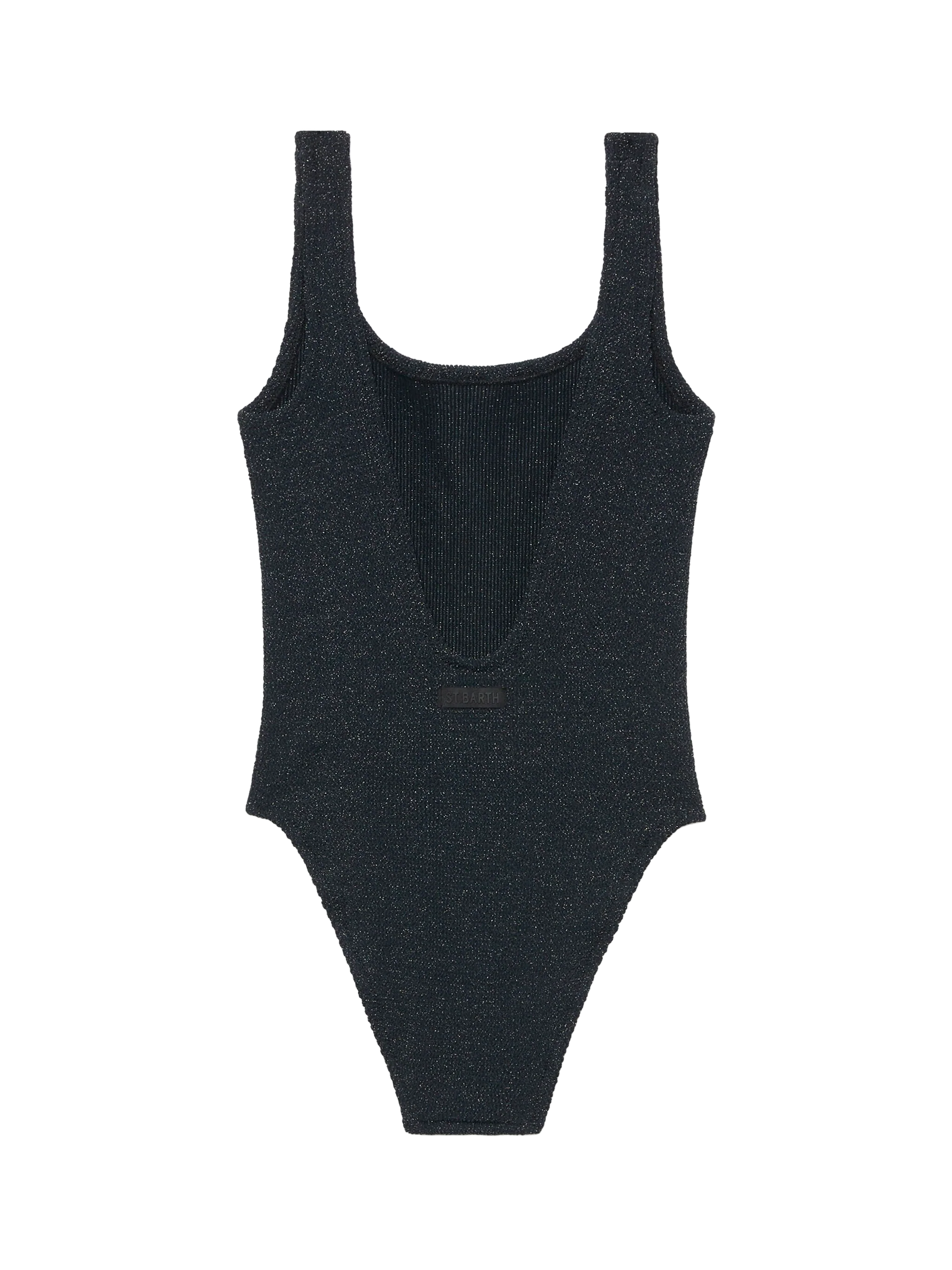 Costume intero Lora crinkle lurex nero - Image 3