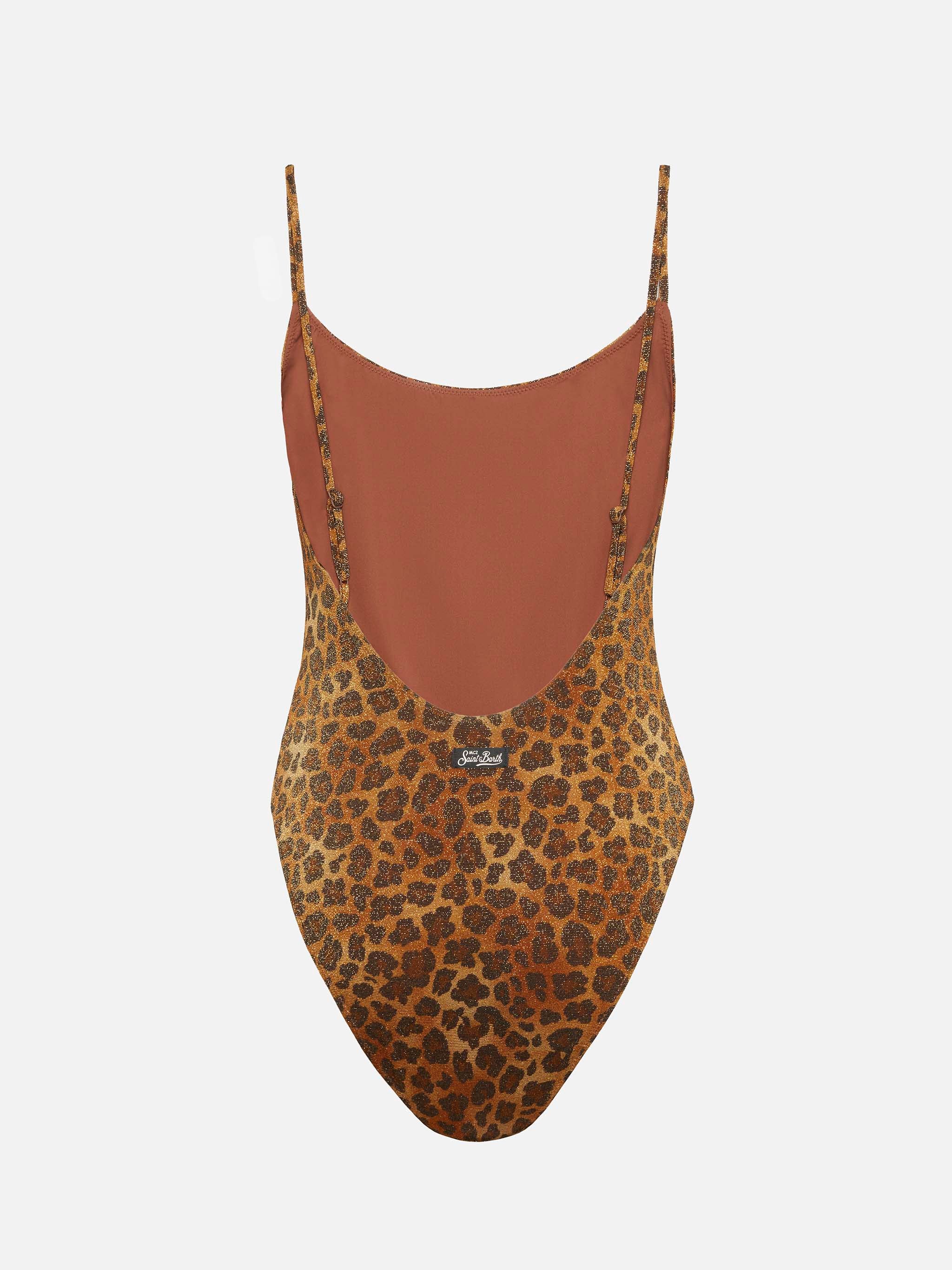 Cecille costume intero in lurex con stampa animalier - Image 6