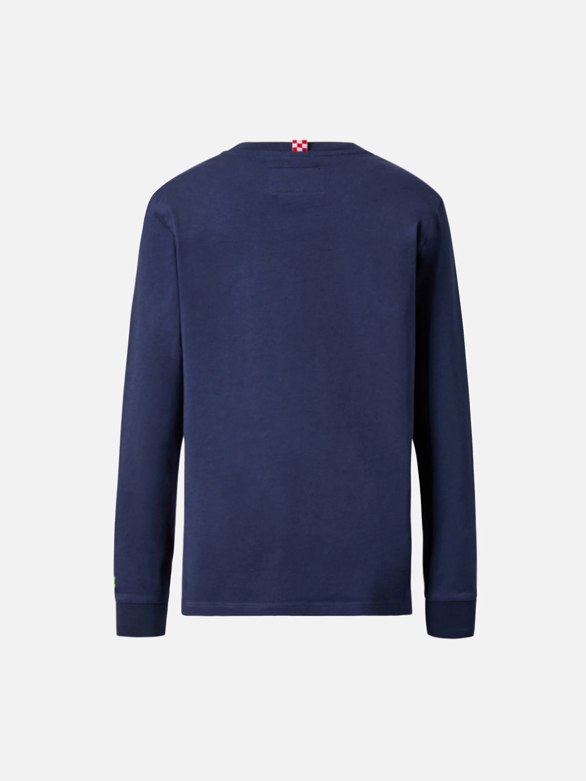 T-shirt Luton Jr blu  ricamo Bello e Monello - Image 4