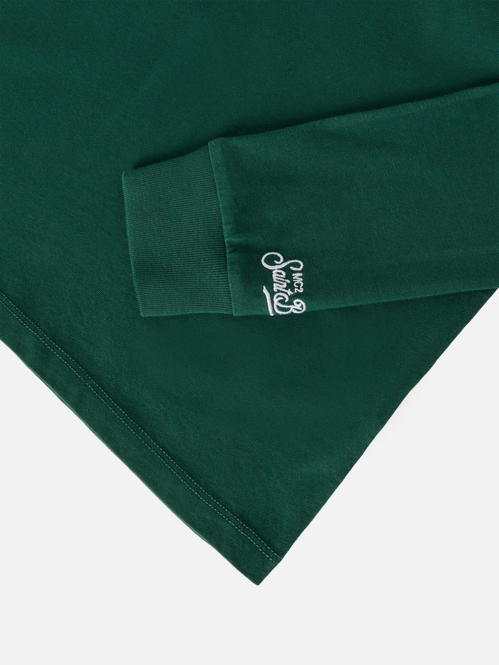 T-shirt Luton Jr verde  ricamo Me ne vado dai nonni - Image 4