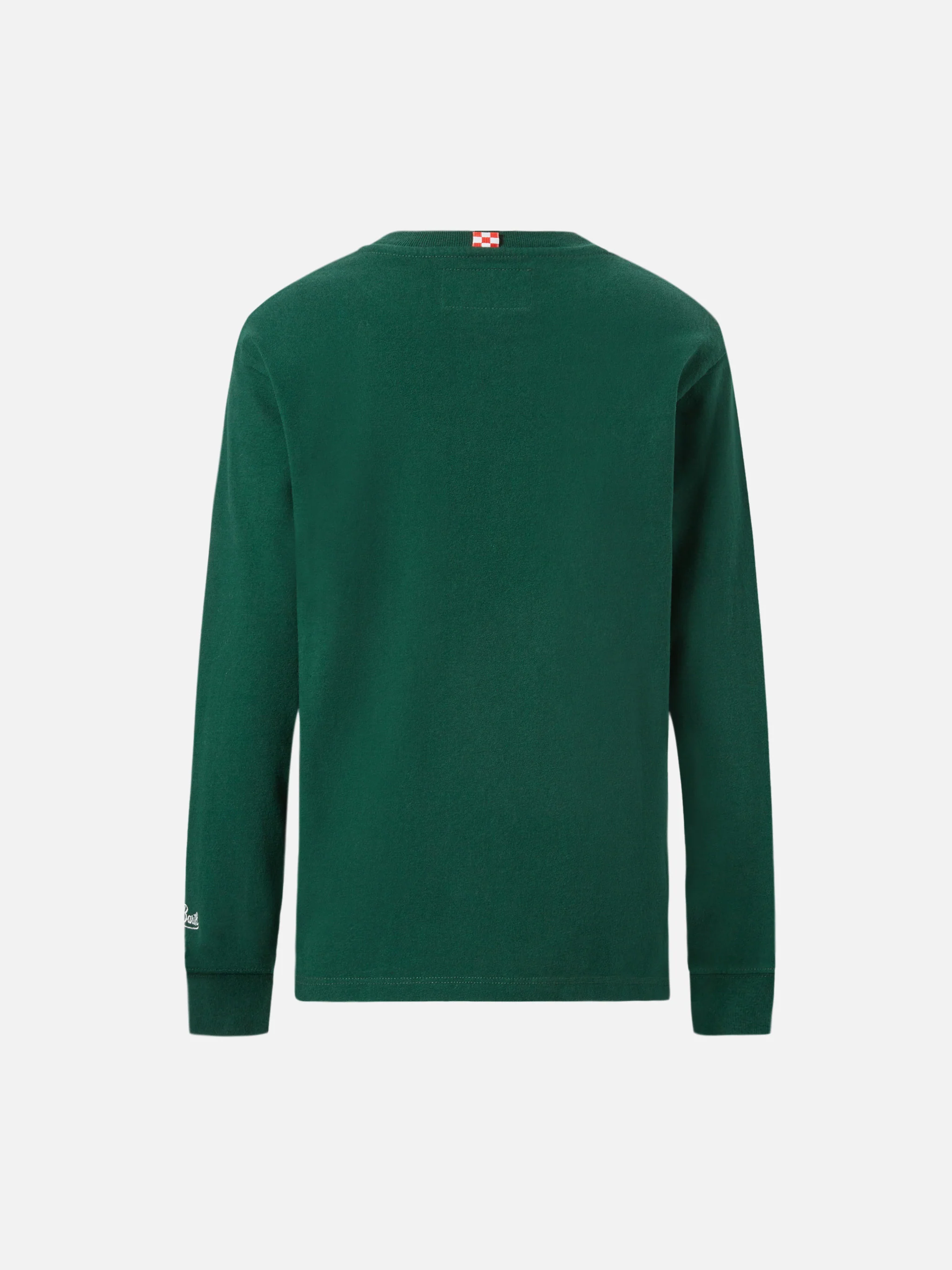 T-shirt Luton Jr verde  ricamo Sun Moritz - Image 3