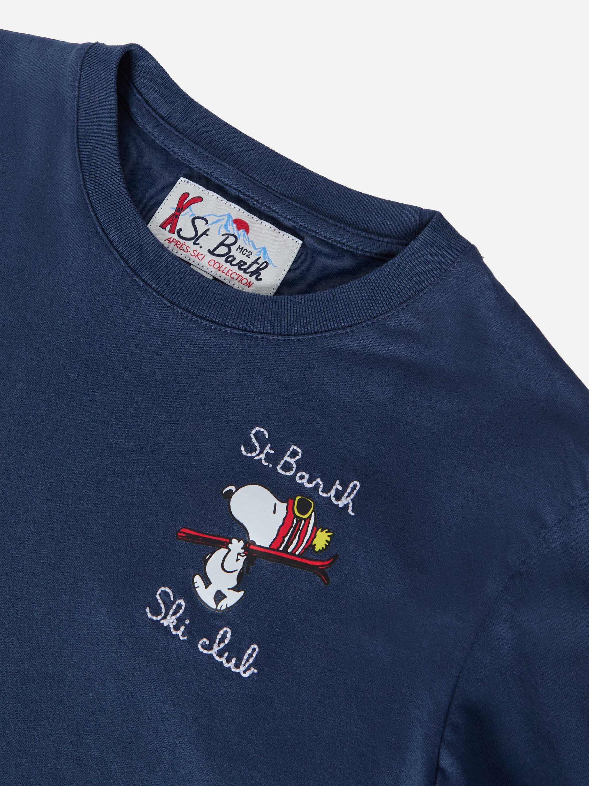 T-shirt Luton Jr Warm blu  stampa Snoopy | Special Edition - Image 3