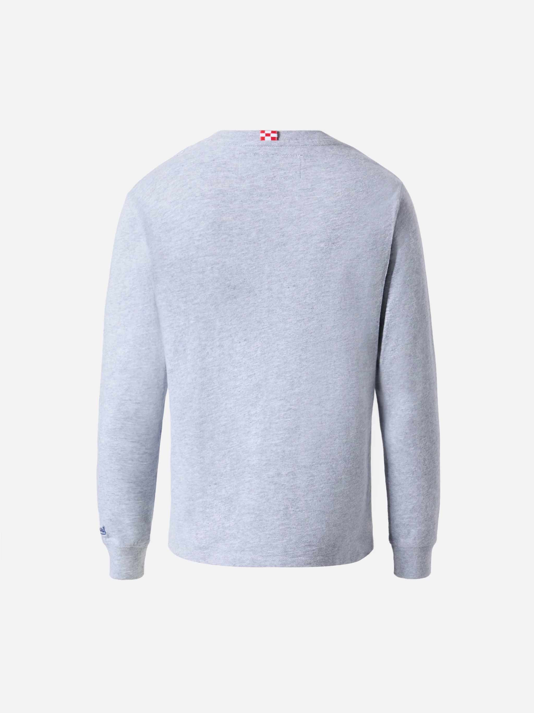 T-shirt Luton Jr Warm grigia  stampa orso e ricamo Ski Club - Image 2