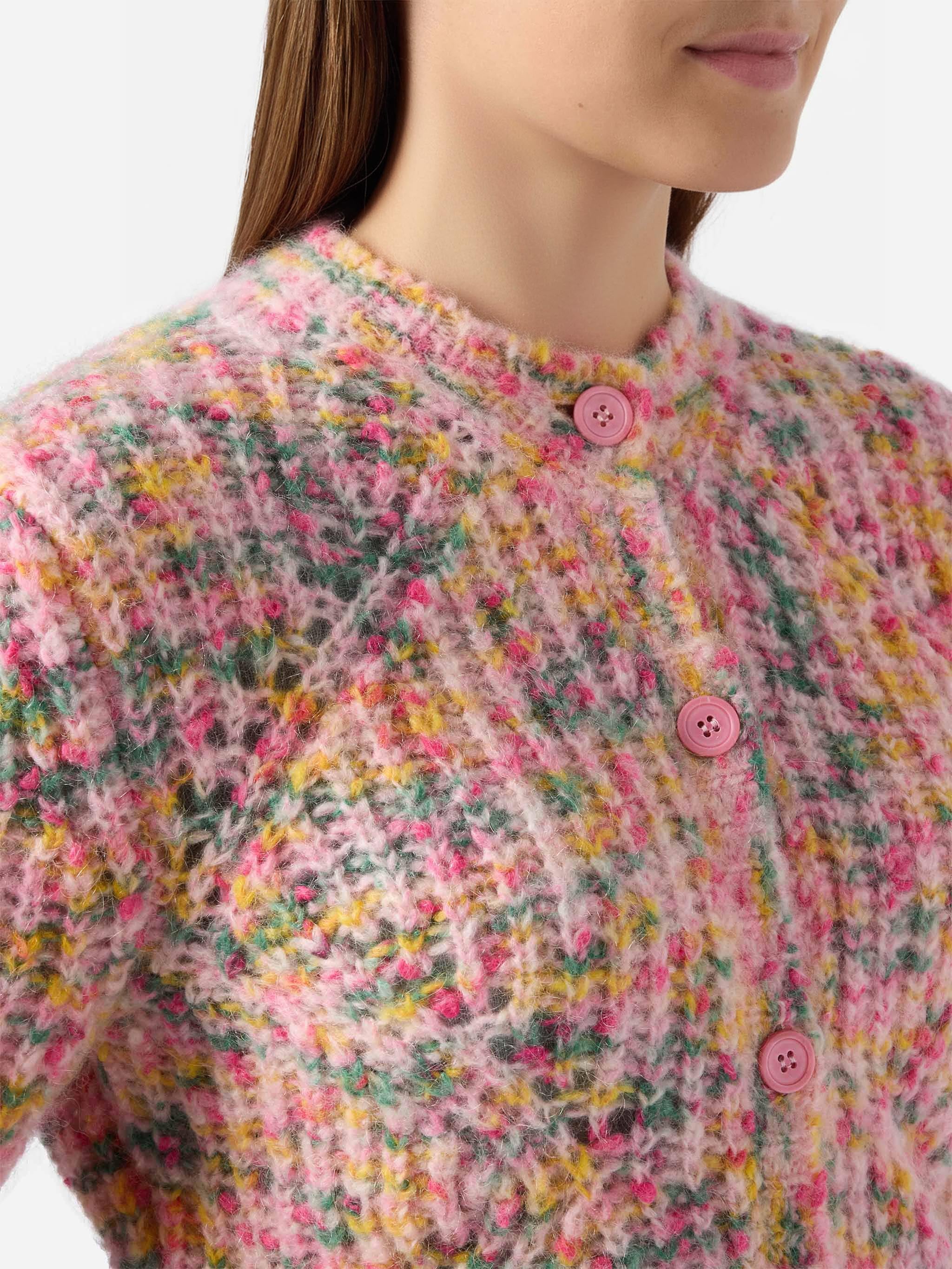 Cardigan Mabelle in filato mouliné multicolore - Image 2