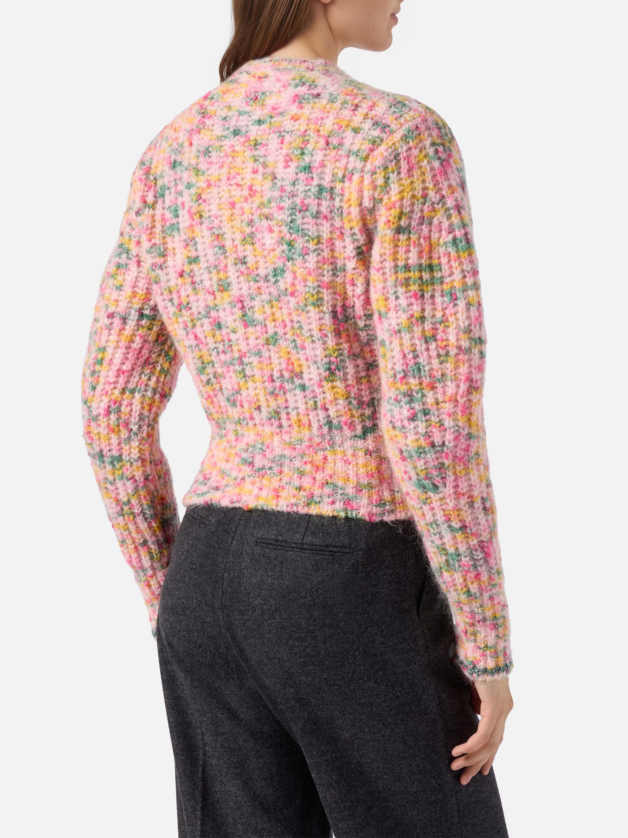 Cardigan Mabelle in filato mouliné multicolore - Image 3