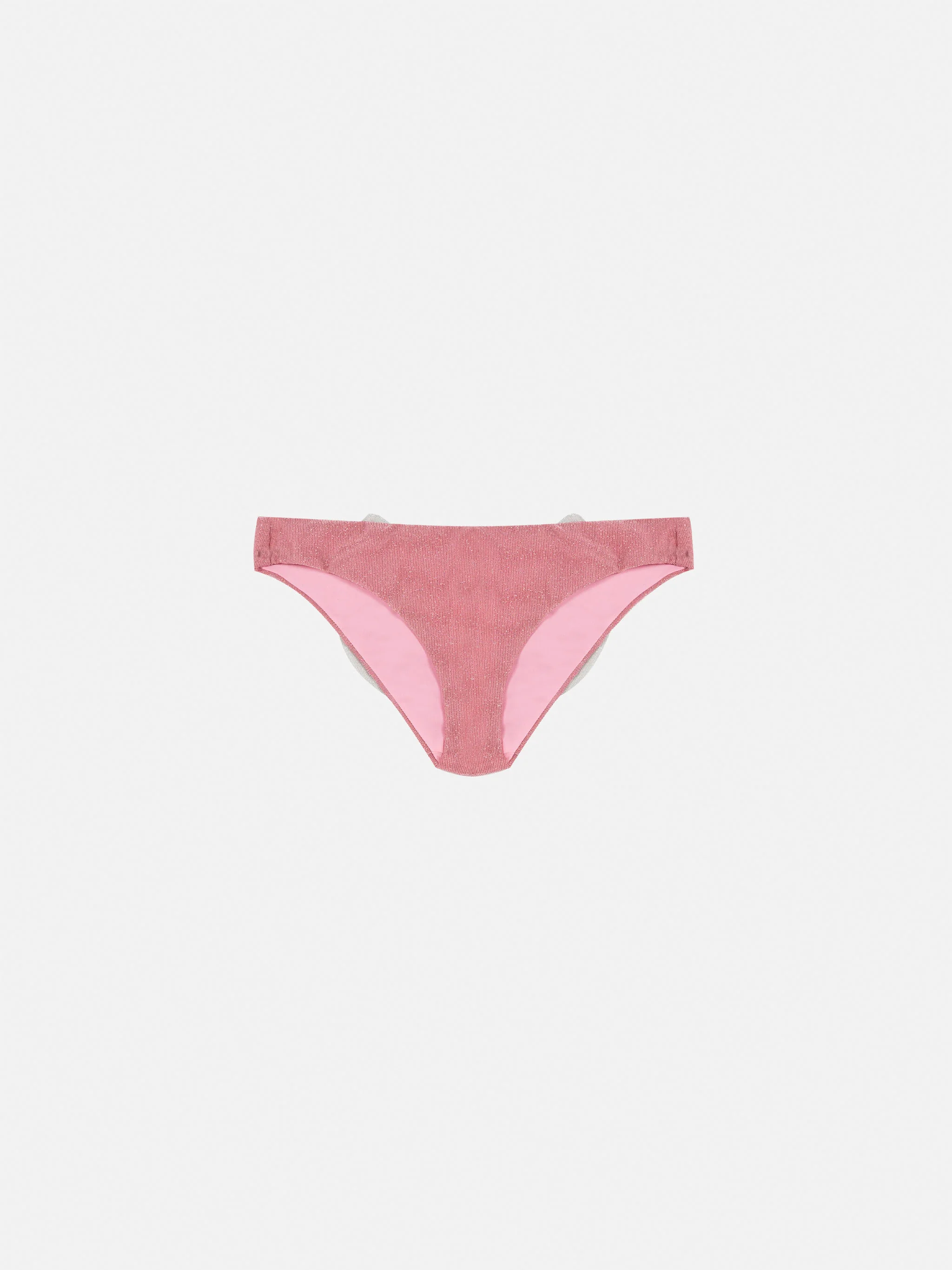 Slip da mare Madame in lurex rosa con fiocco - Image 2