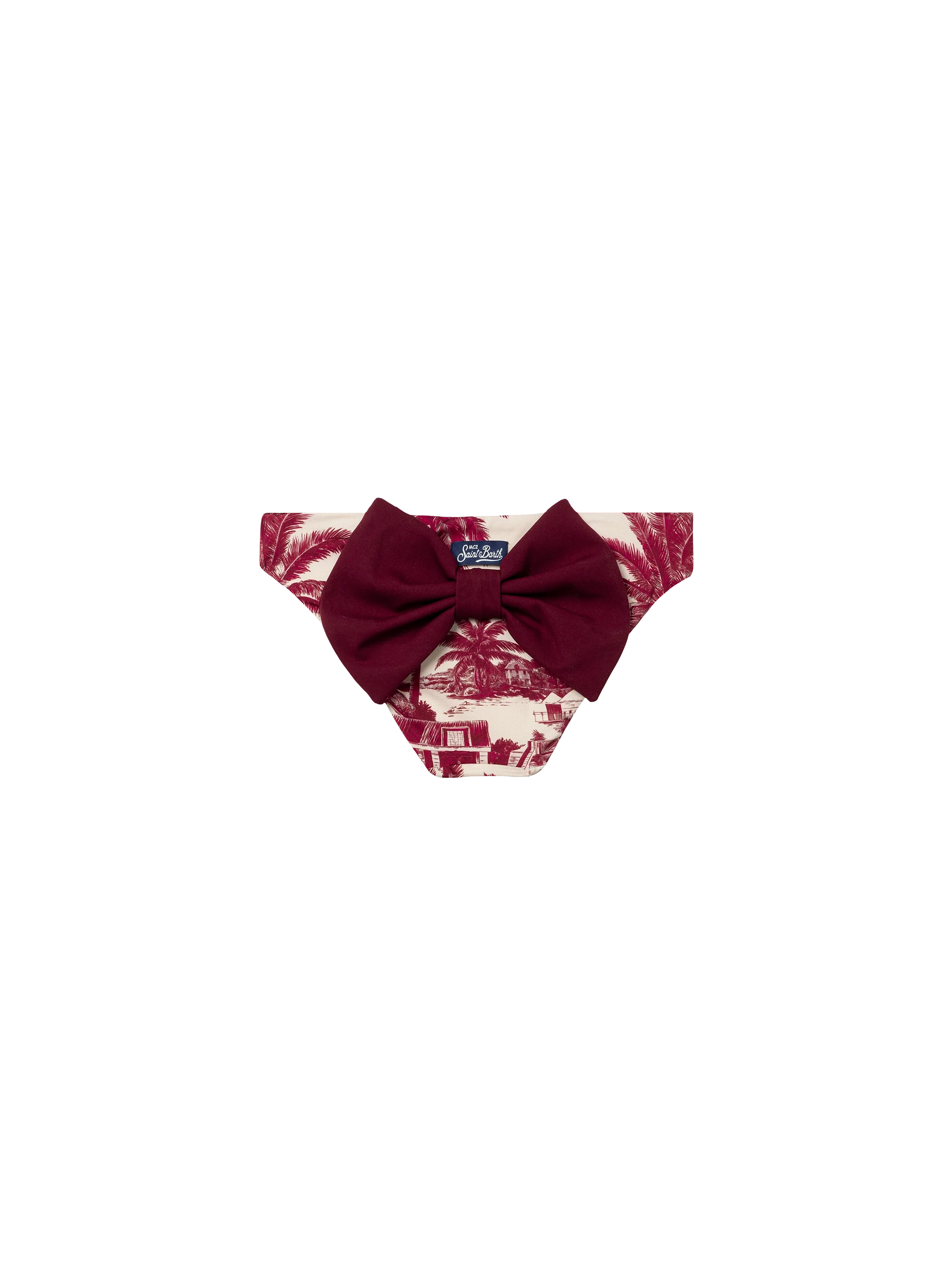 Slip da mare Madame con fiocco e stampa Toile de Jouy | AI CO-CREATED DESIGN BY RICKDICK - POWERED BY RED-EYE - Image 2