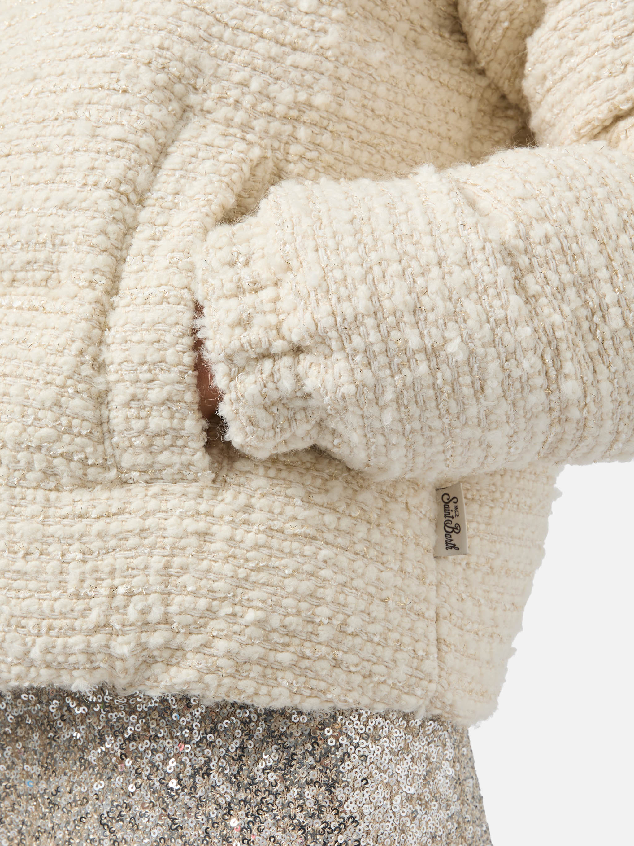Giubbotto Maddy Tweed imbottito in tweed lurex - Image 3