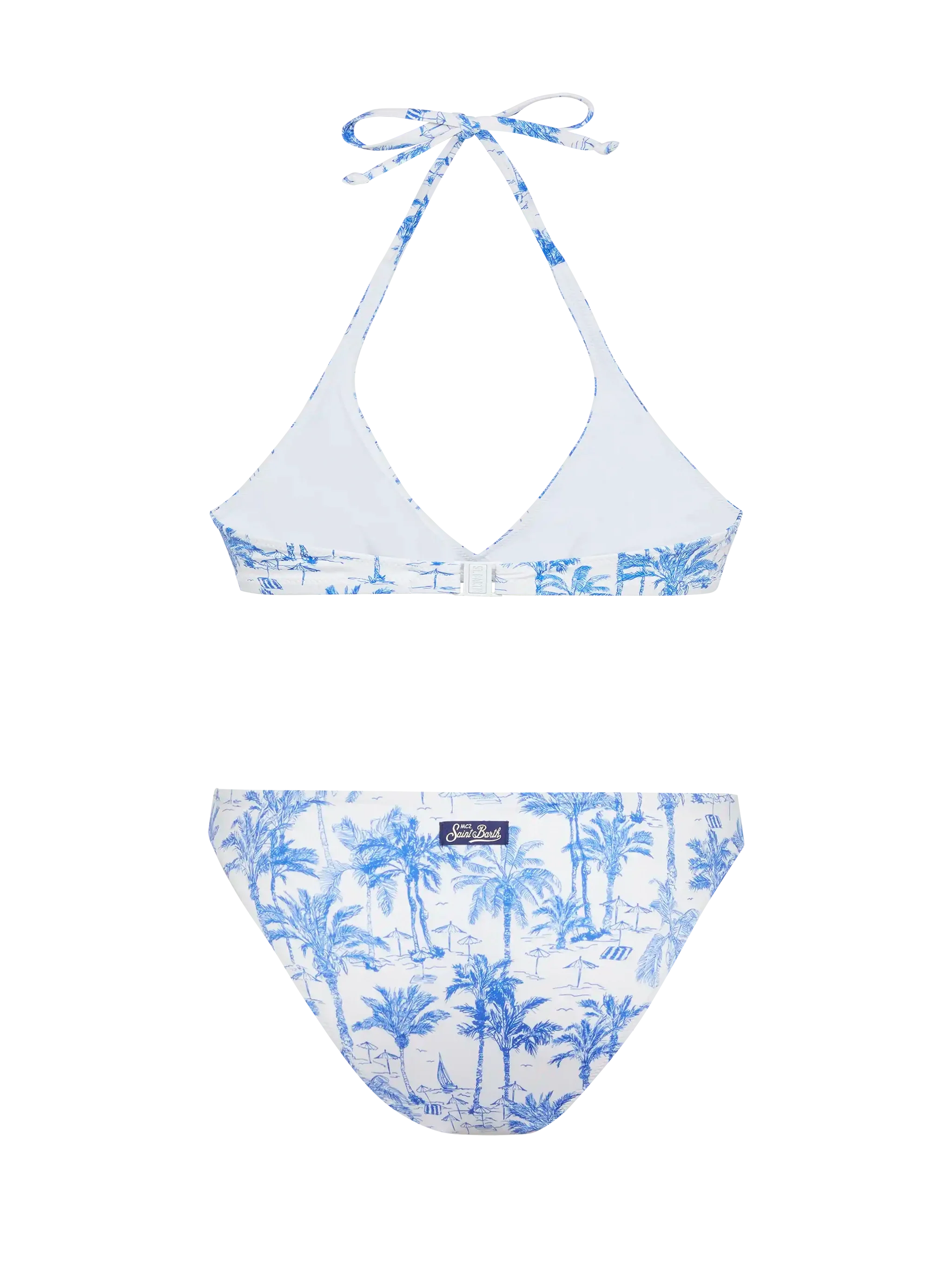 Bikini a bralette Gaia Maia con stampa toile de jouy - Image 3