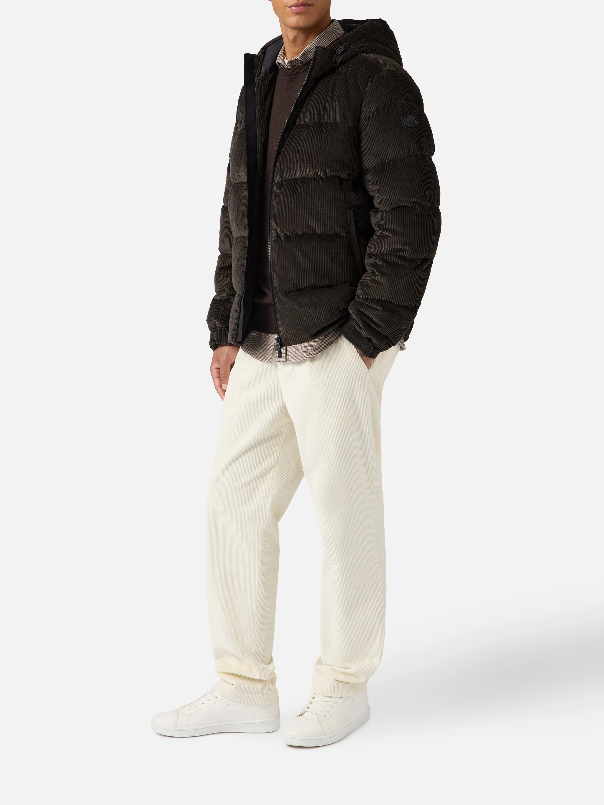 Giacca imbottita con cappuccio Maier Pocket Corduroy - Image 2