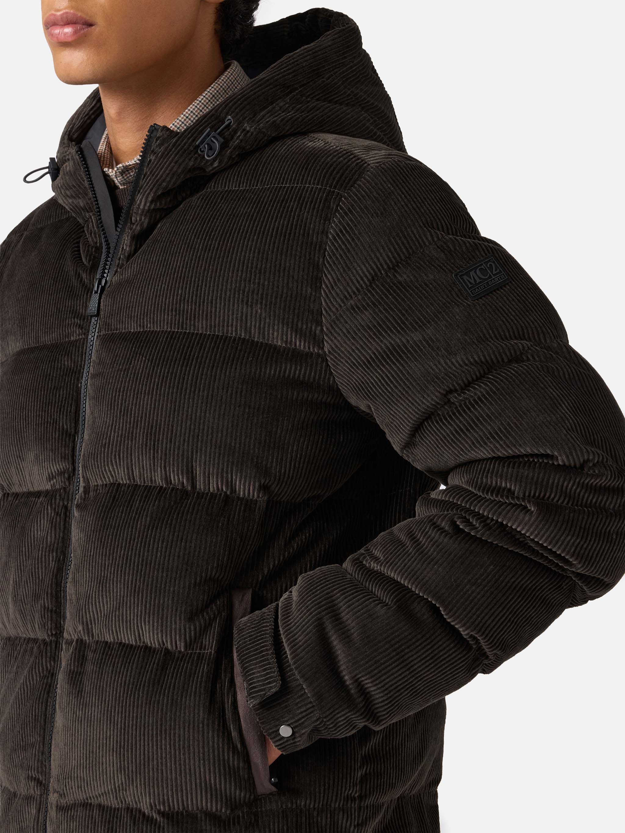 Giacca imbottita con cappuccio Maier Pocket Corduroy - Image 3