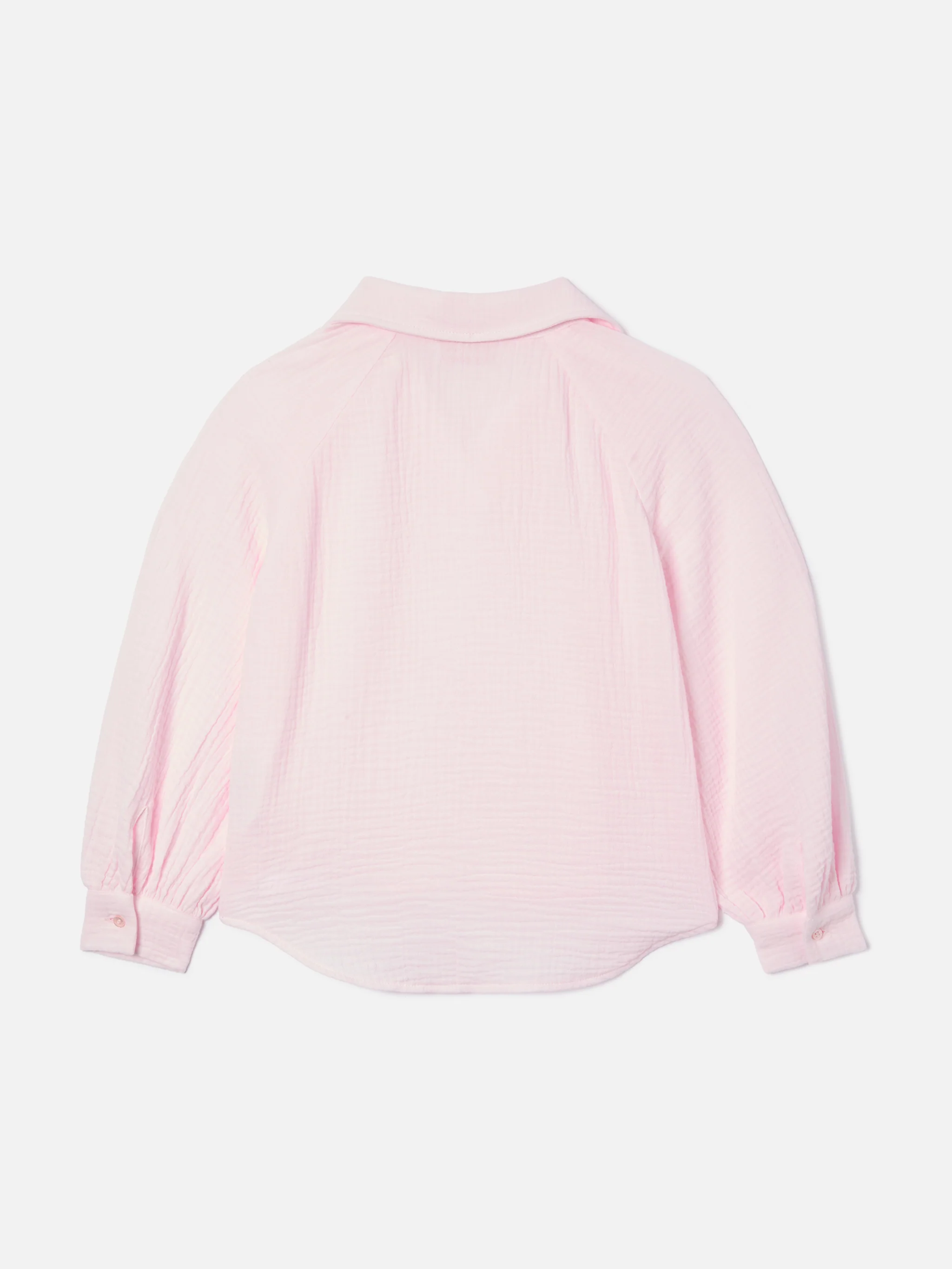 Camicia Maira Jr in mussola di cotone rosa - Image 3