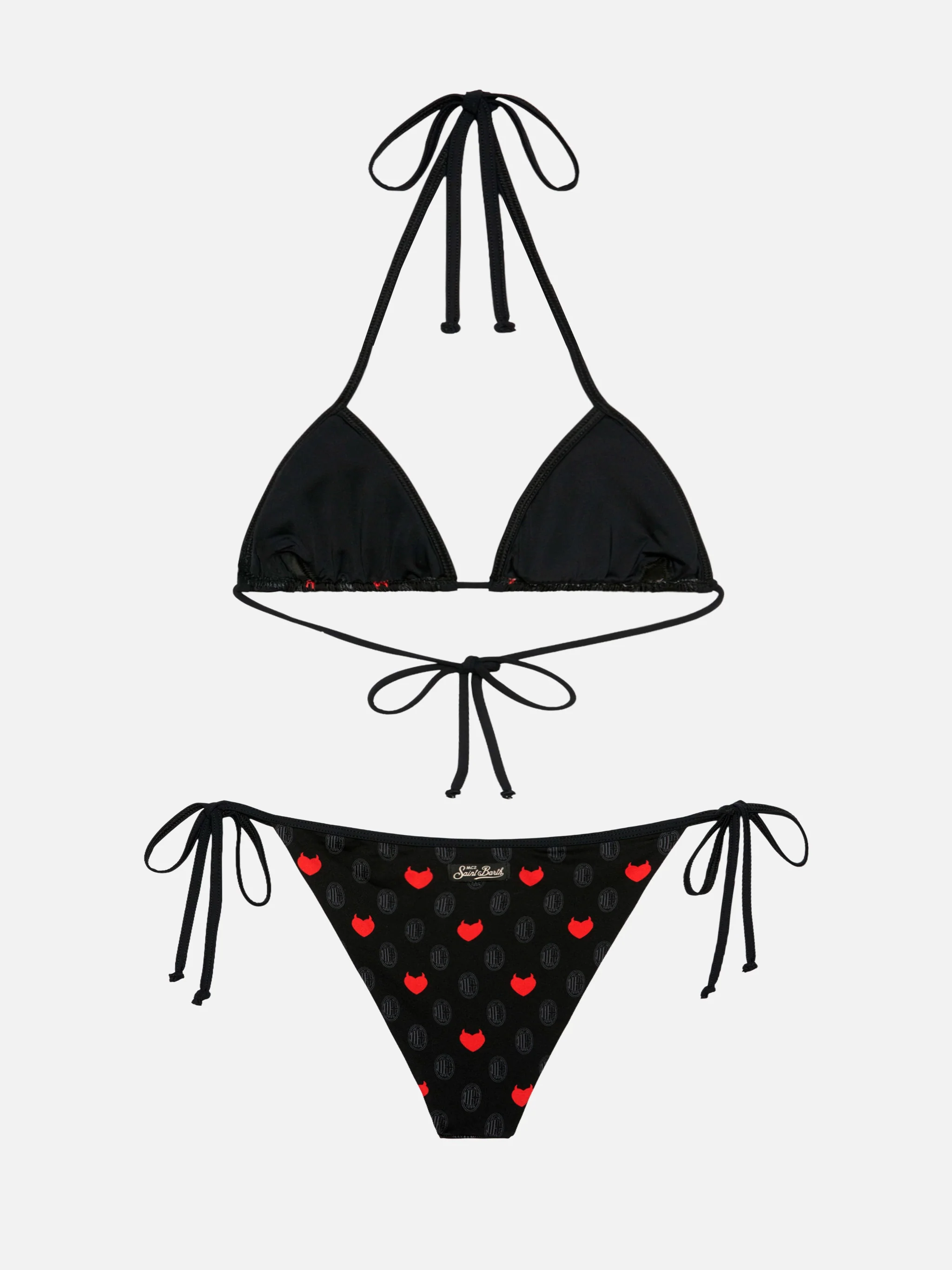Bikini a triangolo Maleah con stampa Milan | AC MILAN SPECIAL EDITION - Image 3