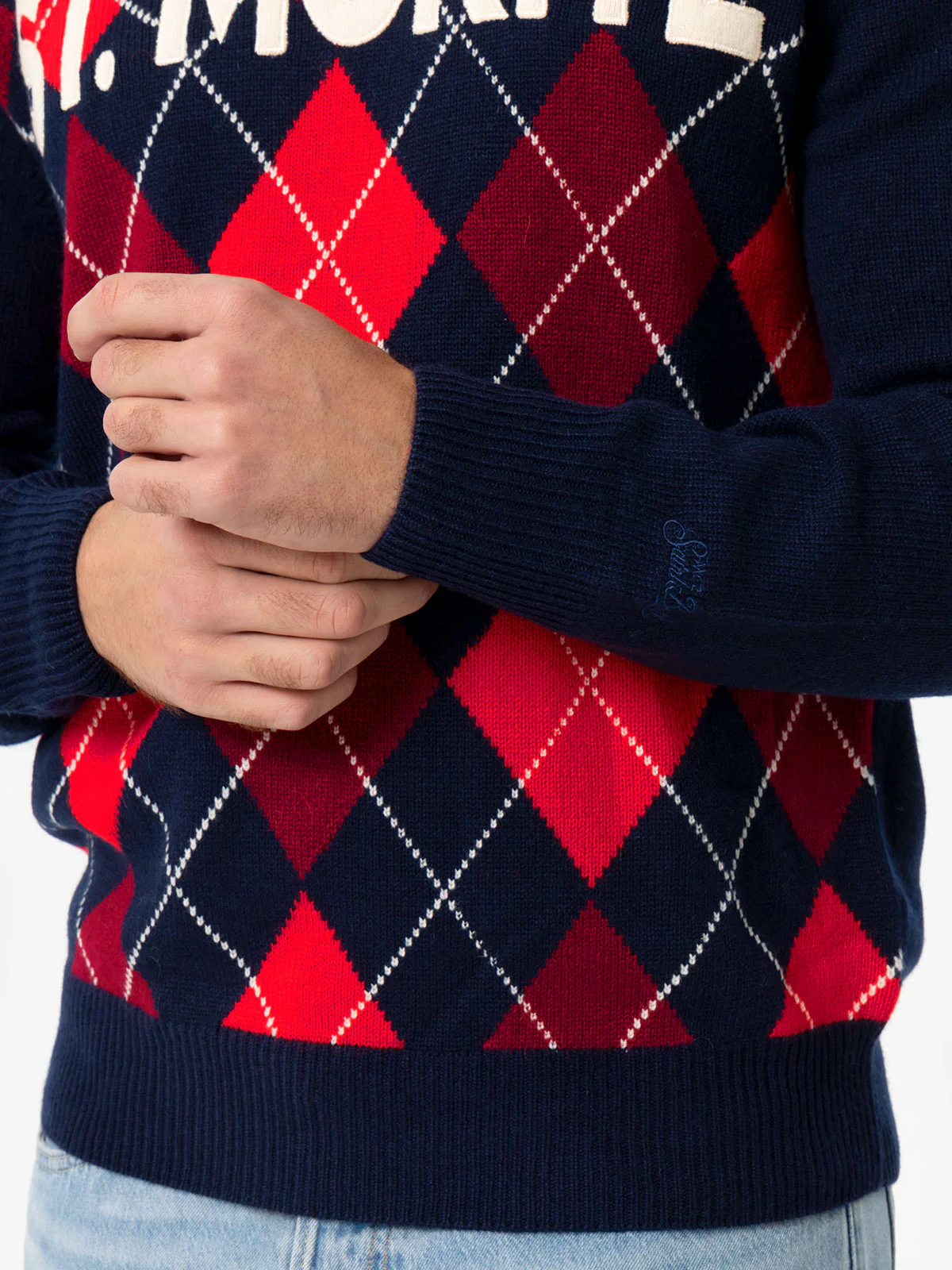 Maglione girocollo Heron con jacquard argyle St. Moritz - Image 2