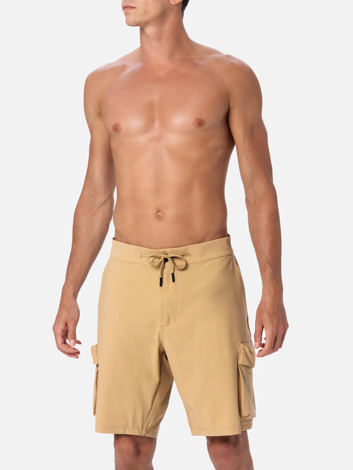 Bermuda da uomo Deck in tessuto tecnico beige - Image 5