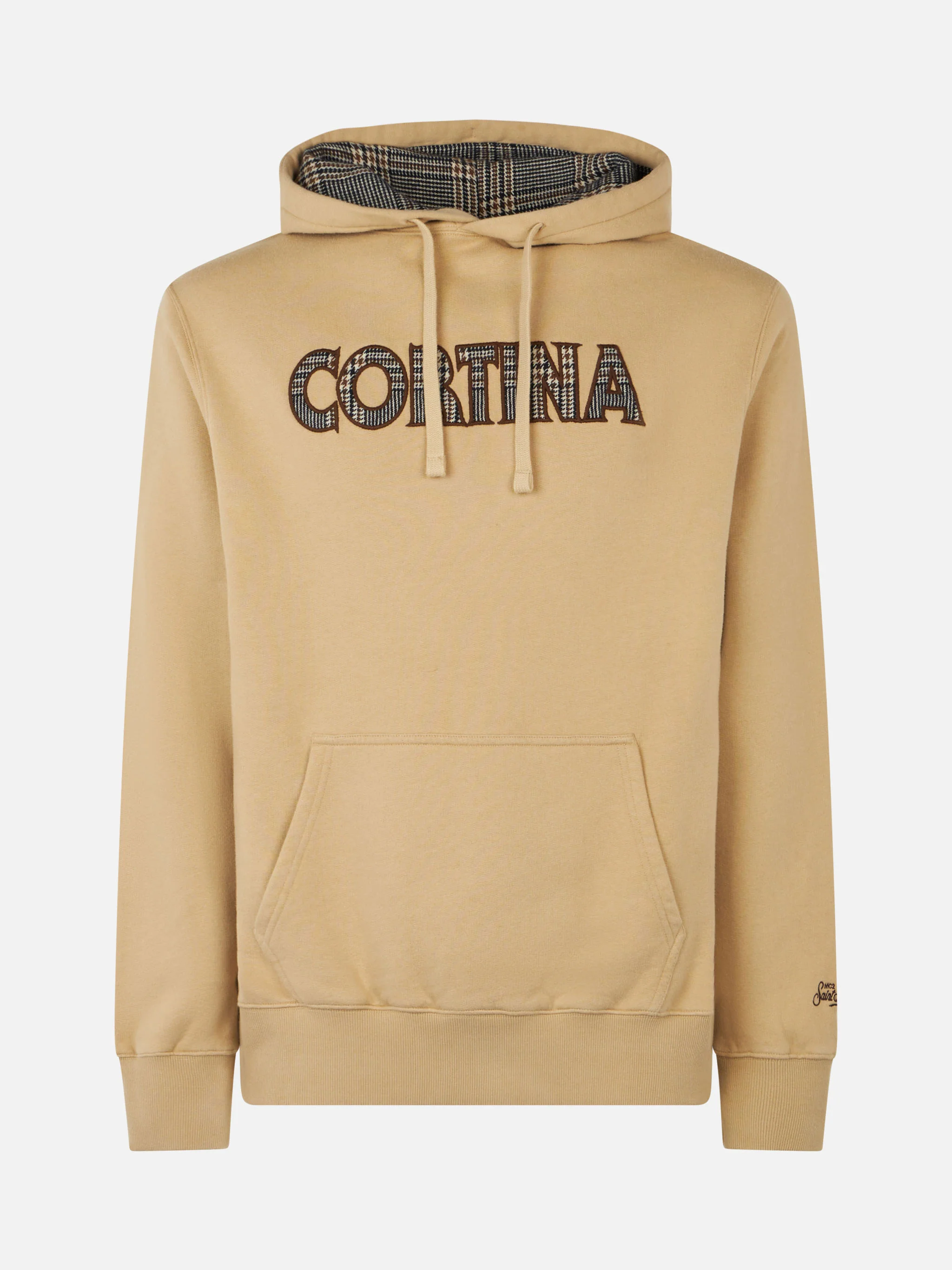 Felpa Tribeca cappuccio patch Cortina beige - Image 4