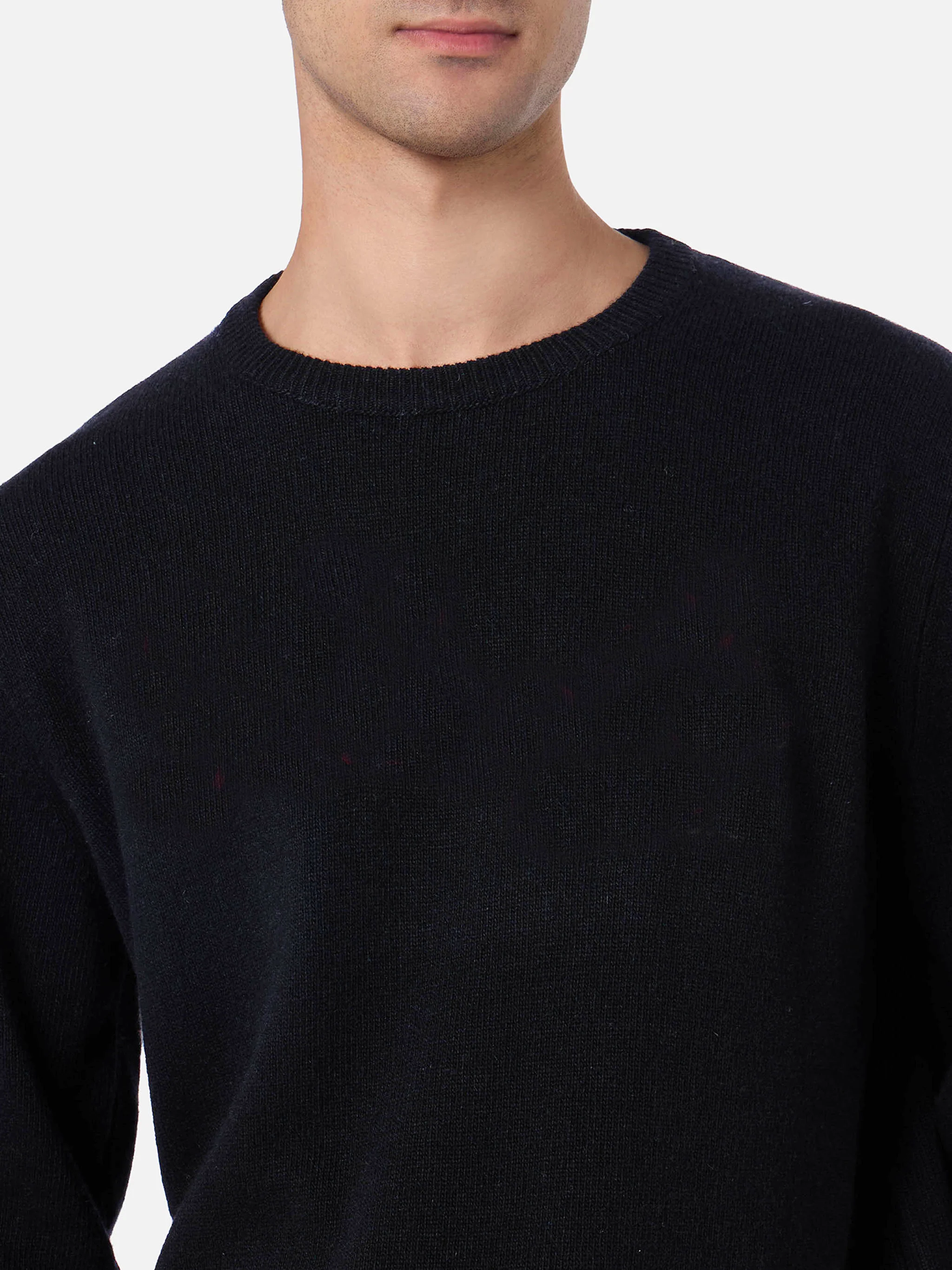 Maglione Regent in 100% CASHMERE nero - Image 2