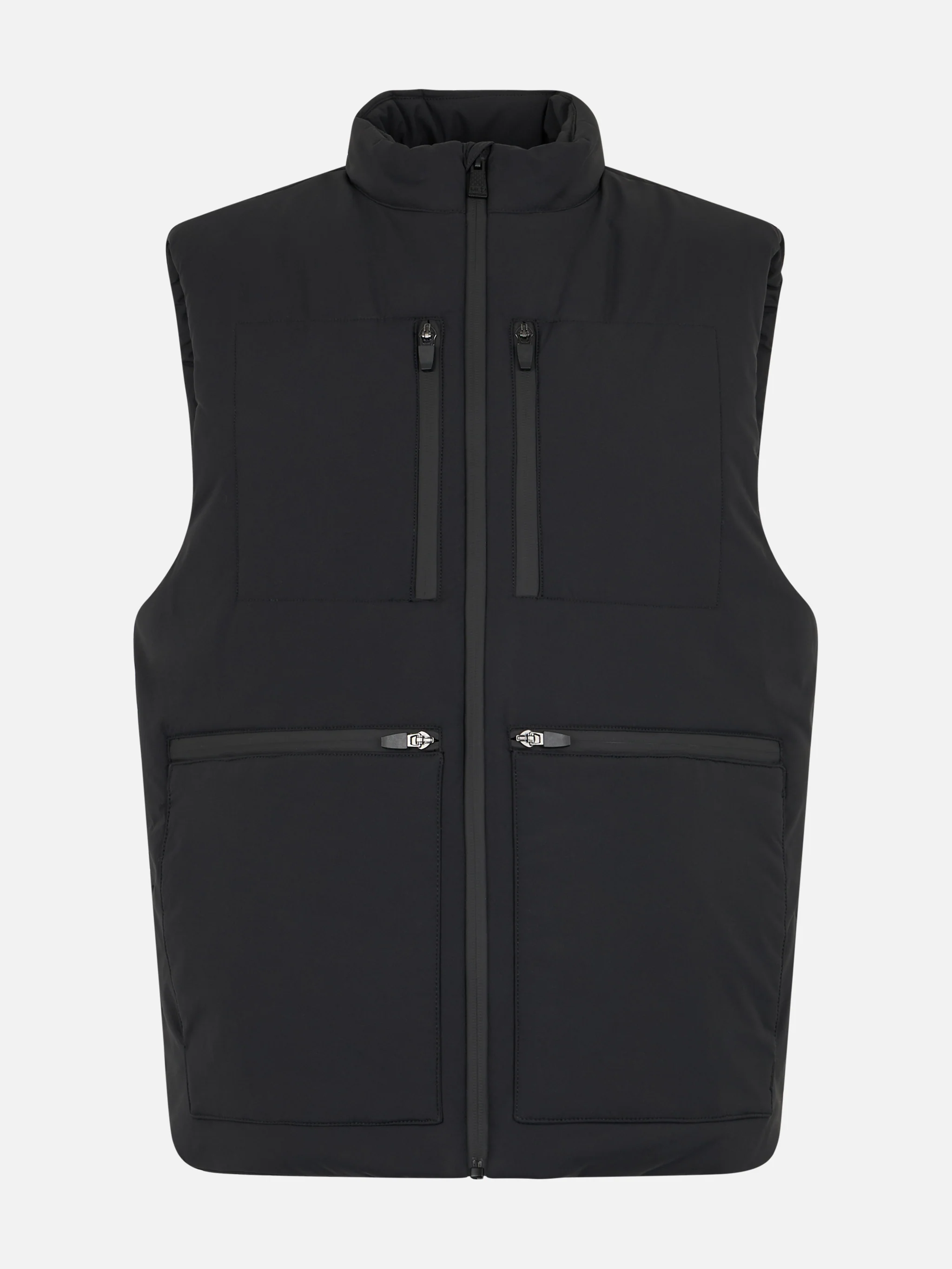 Gilet Vonn imbottito in tessuto tecnico nero tinta unita - Image 4