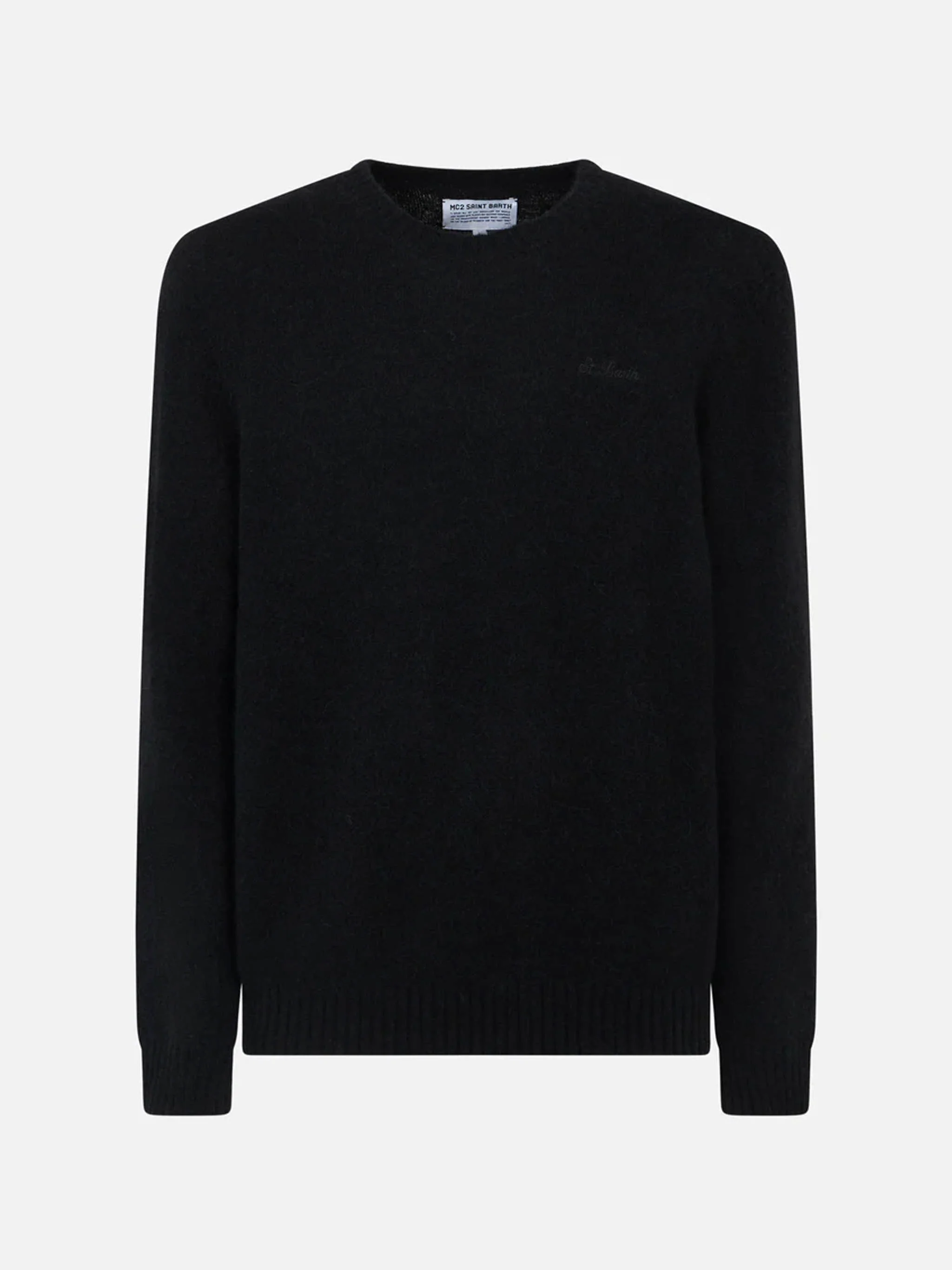 Maglione girocollo Heron in misto alpaca stretch con ricamo St. Barth - Image 4