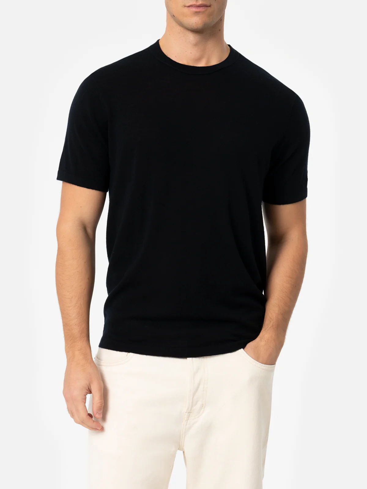 T-shirt Scotto in LANA MERINO e CASHMERE - Image 2