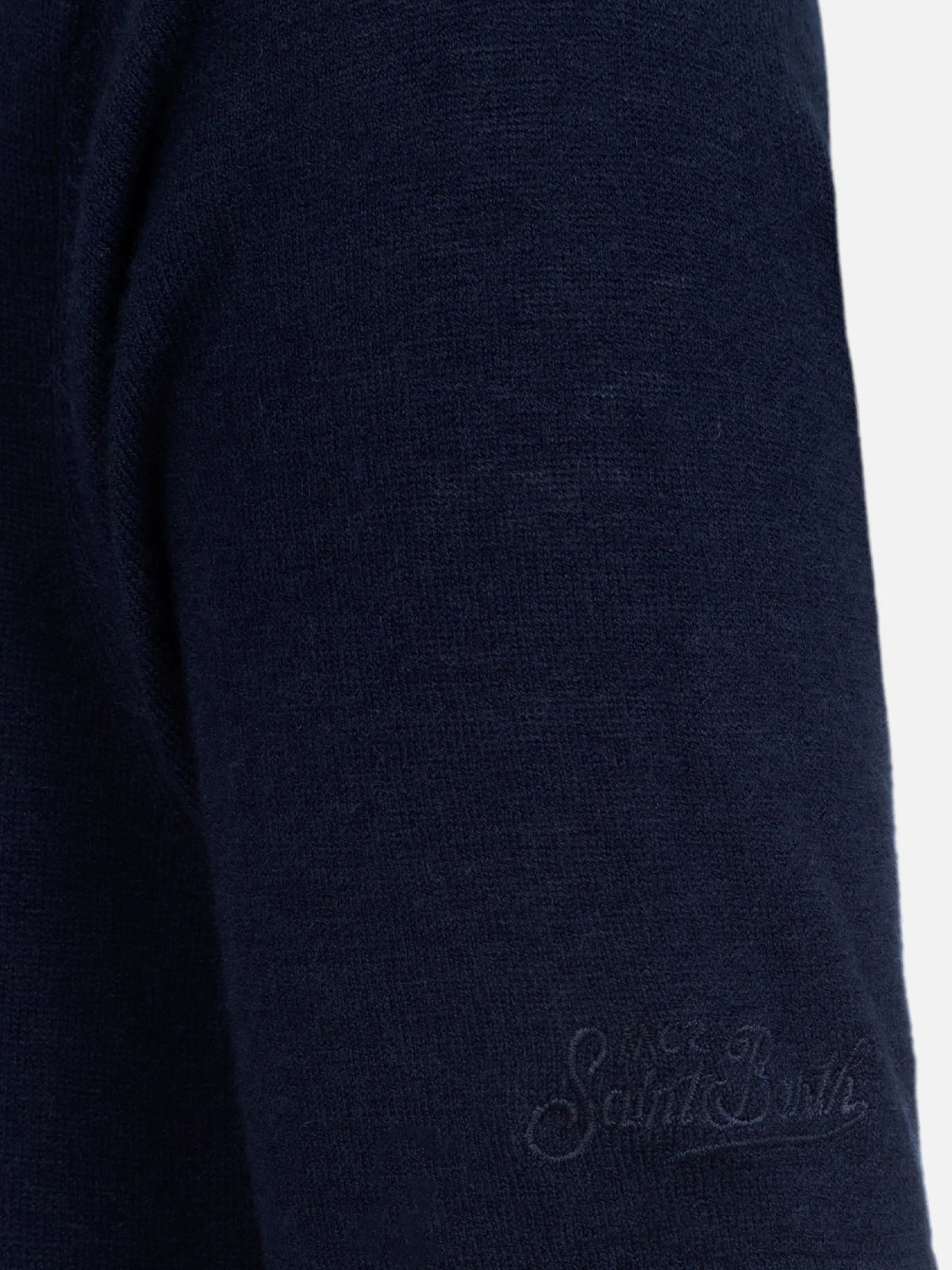 T-shirt Scott blu navy in LANA MERINO e CASHMERE - Image 5