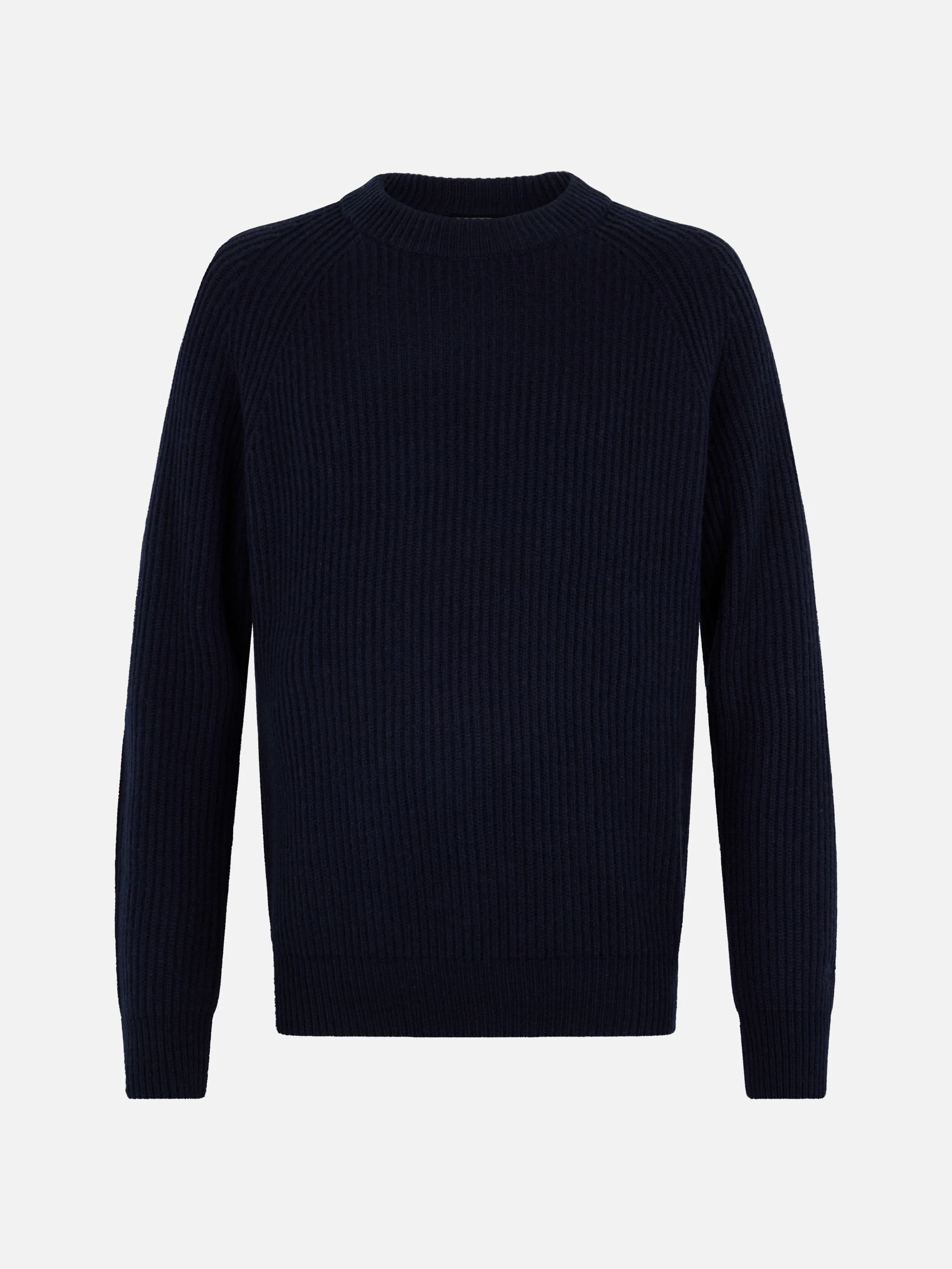 Maglione a coste blu navy Marine in MISTO CASHMERE - Image 4