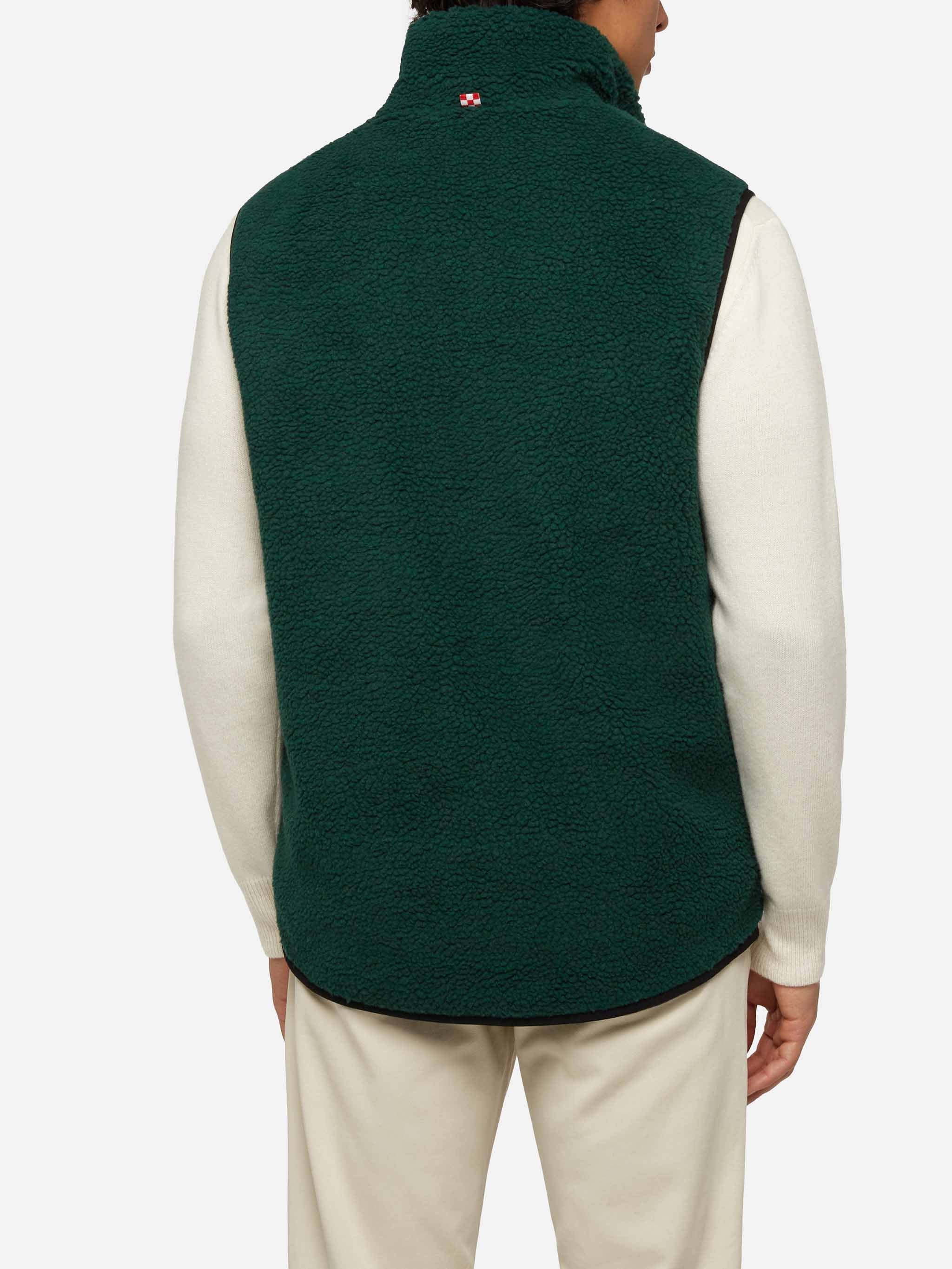 Gilet Wanaka in sherpa fantasia pied de poule - Image 3