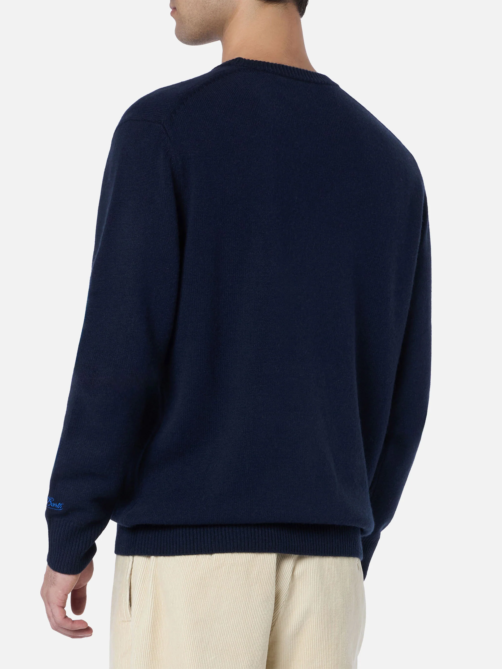 Maglione girocollo Heron con stampa Let the Weekend be gin - Image 4